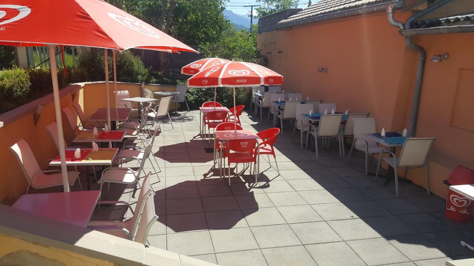 outdoor BBQ area