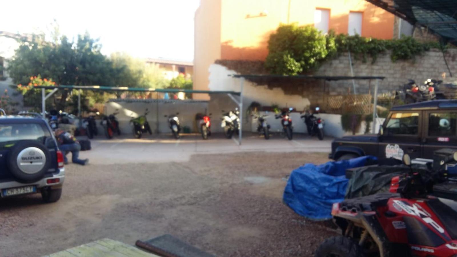 outdoor BBQ area