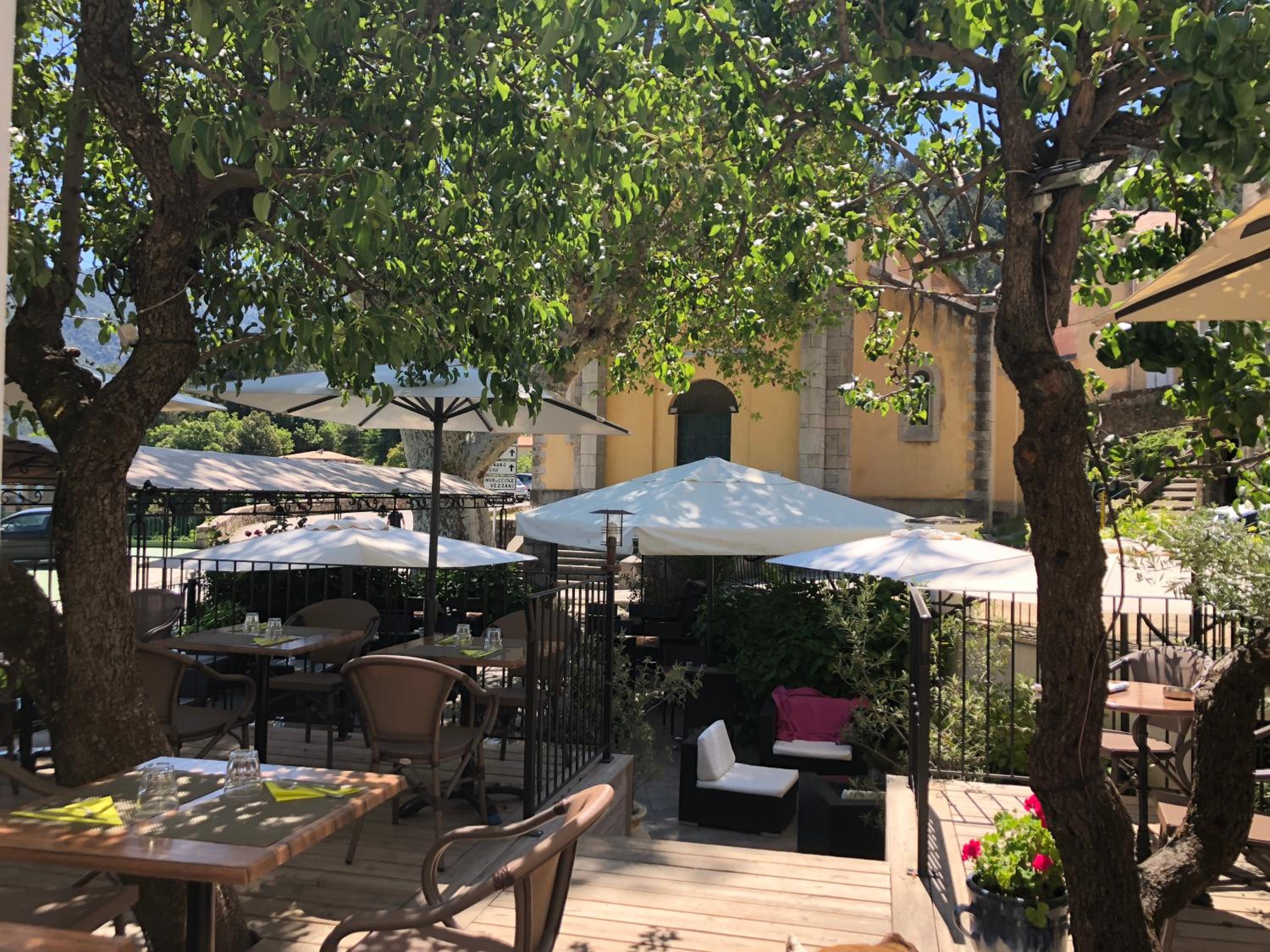outdoor BBQ area