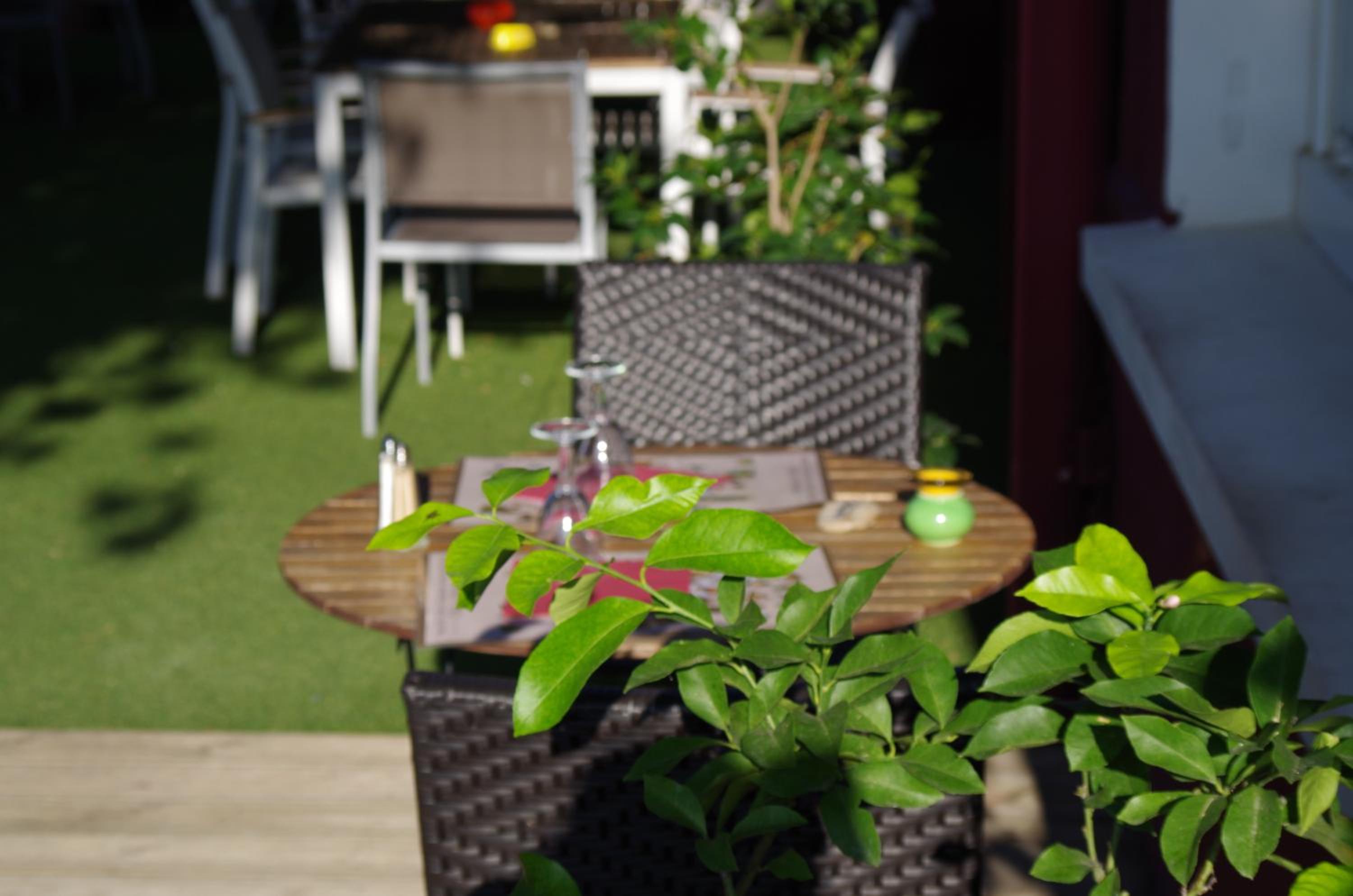 outdoor BBQ area