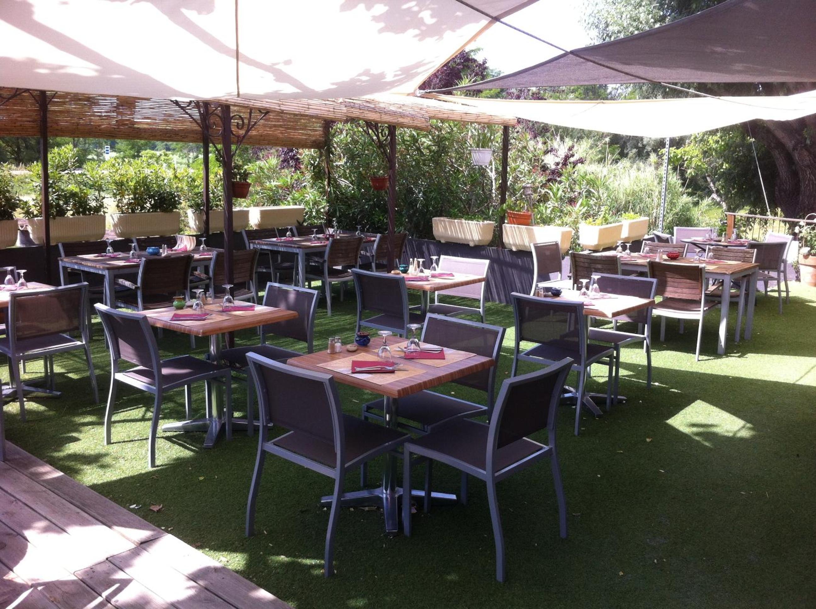 outdoor BBQ area