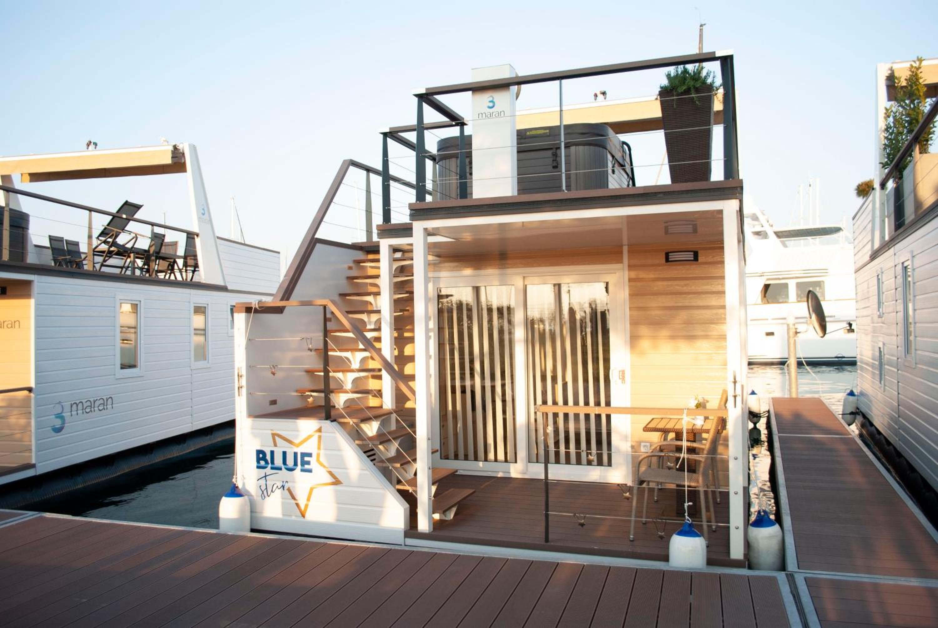 Floating House Blue Moon