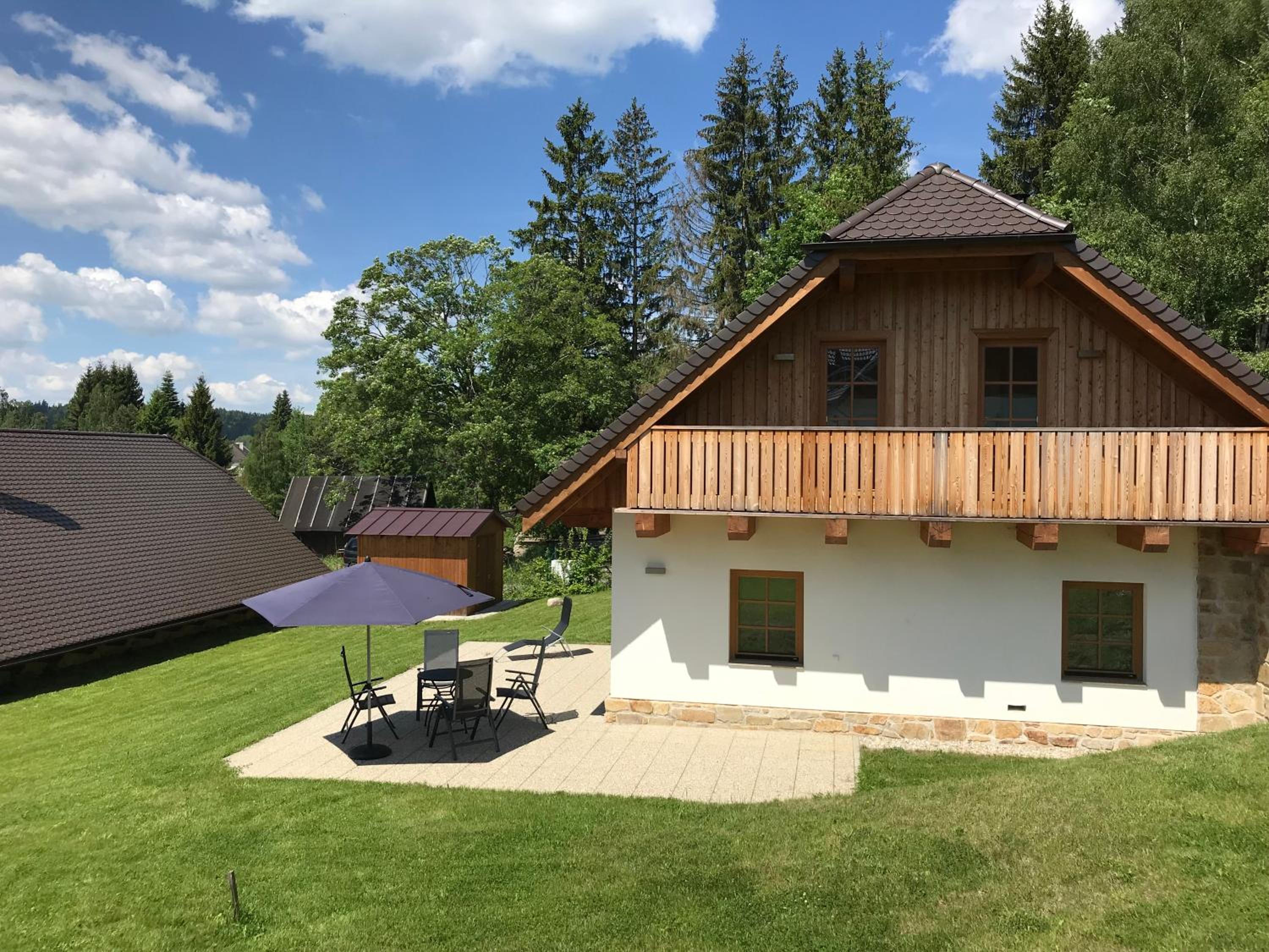 Chalupa Pecivál Lipno view 2