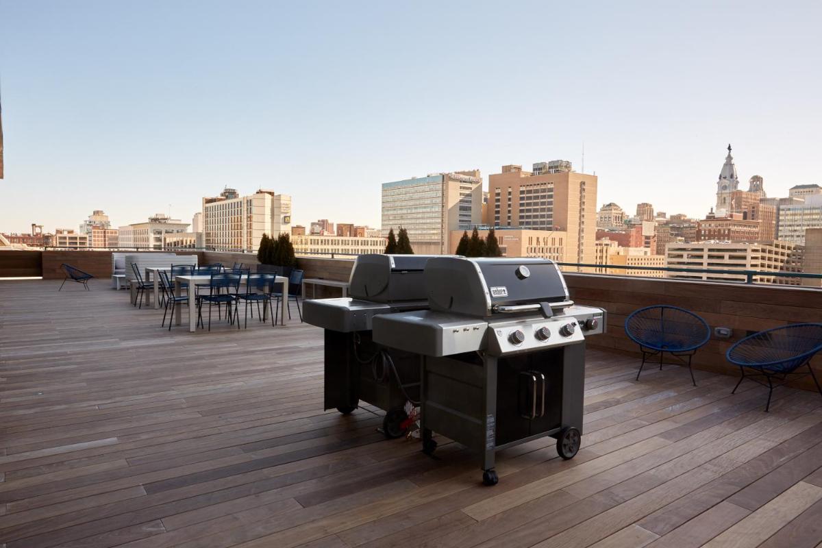 outdoor BBQ area