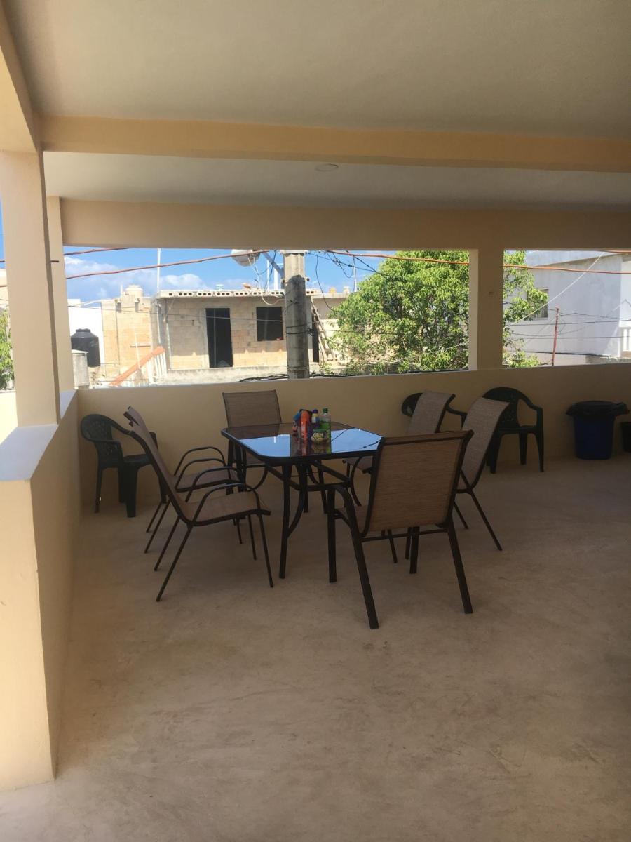 outdoor BBQ area