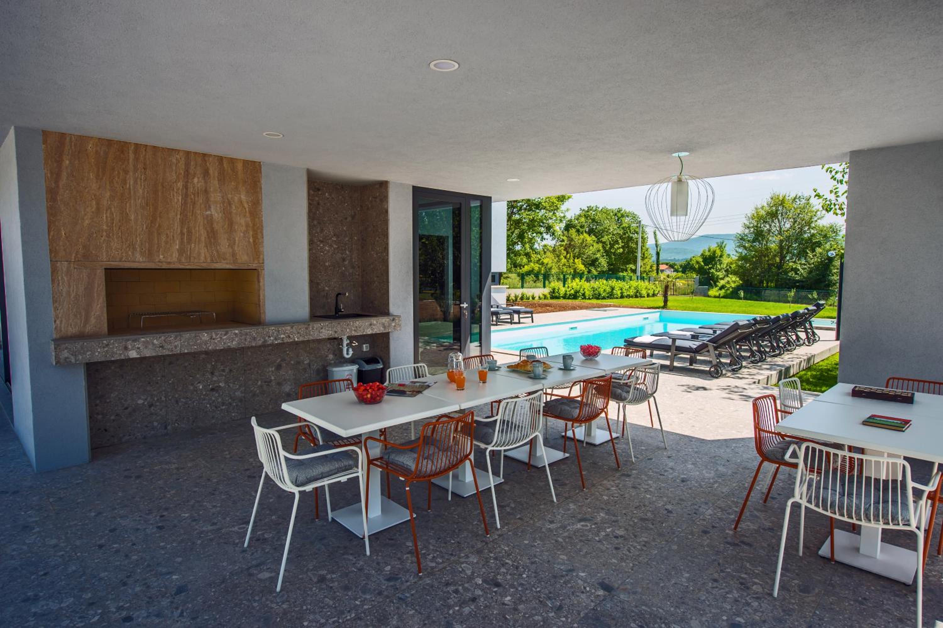 Luxury Villa Lucella, big pool, spa, tennis, gym, volleyball view 4