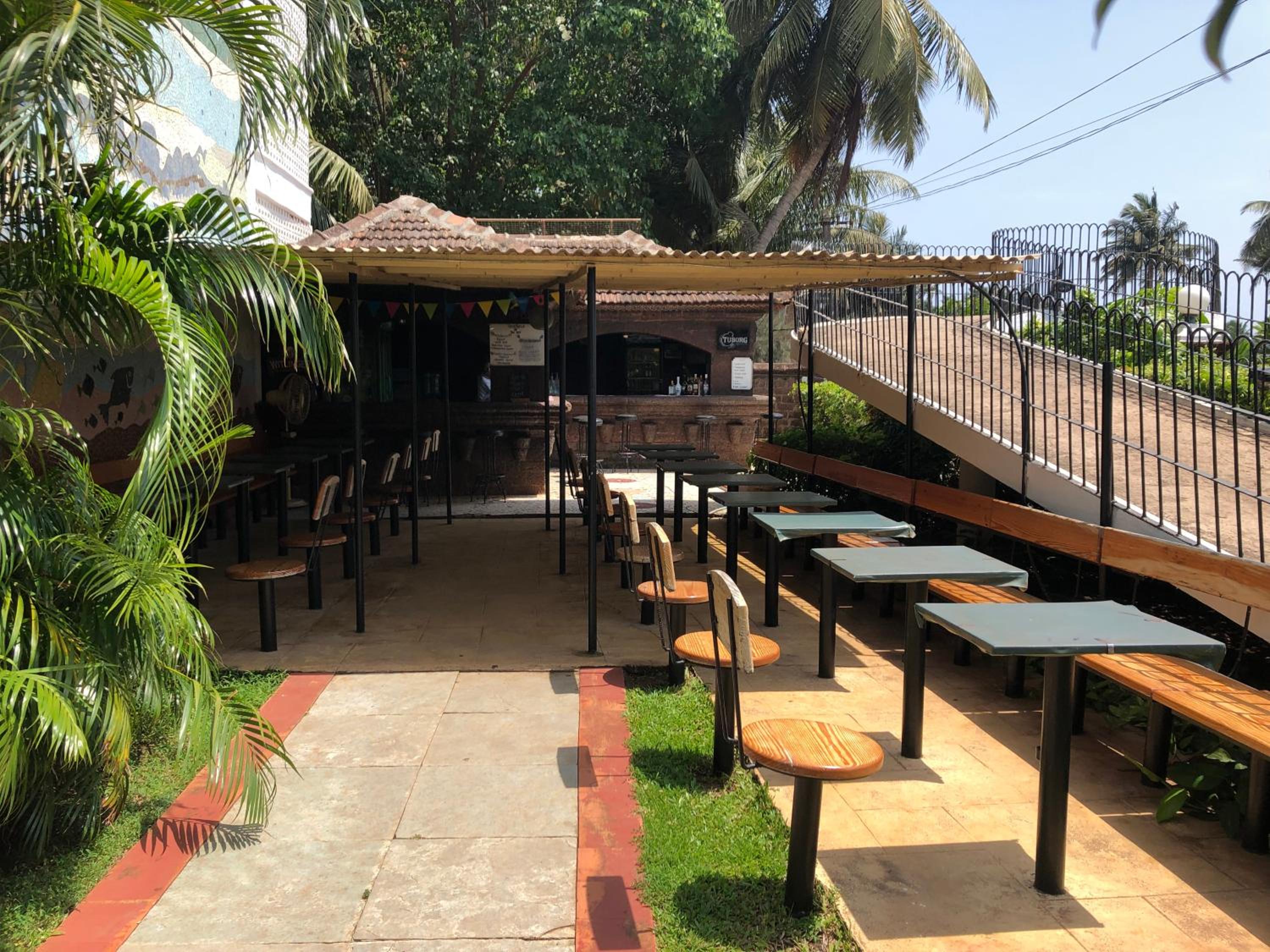 outdoor BBQ area