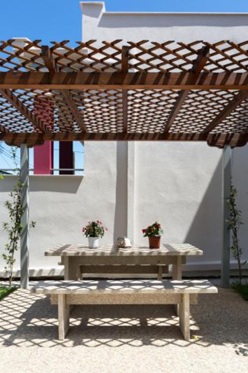 outdoor BBQ area