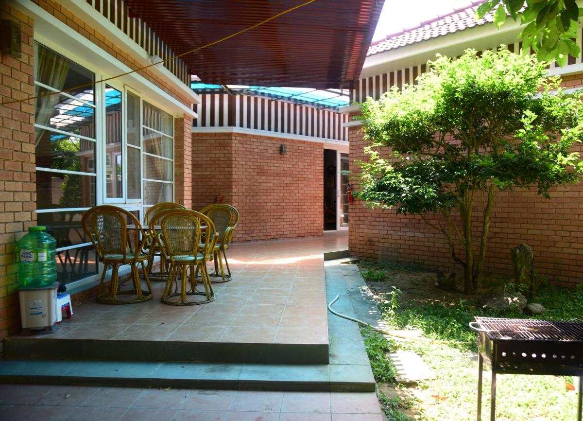 outdoor BBQ area
