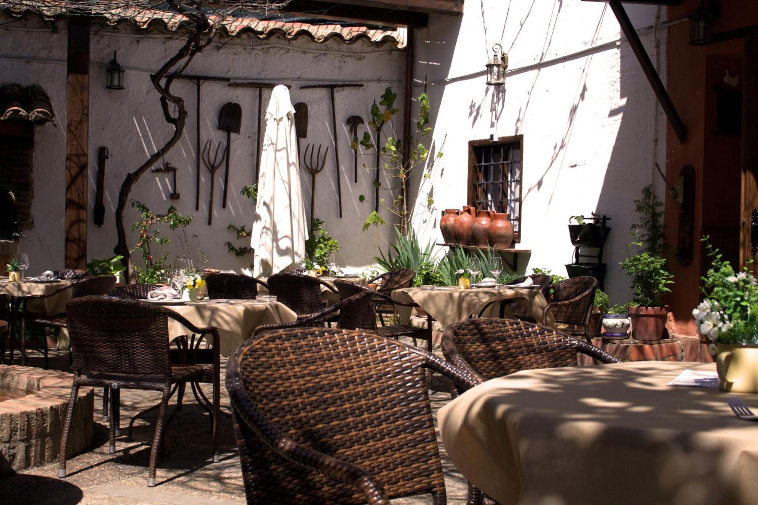 outdoor BBQ area