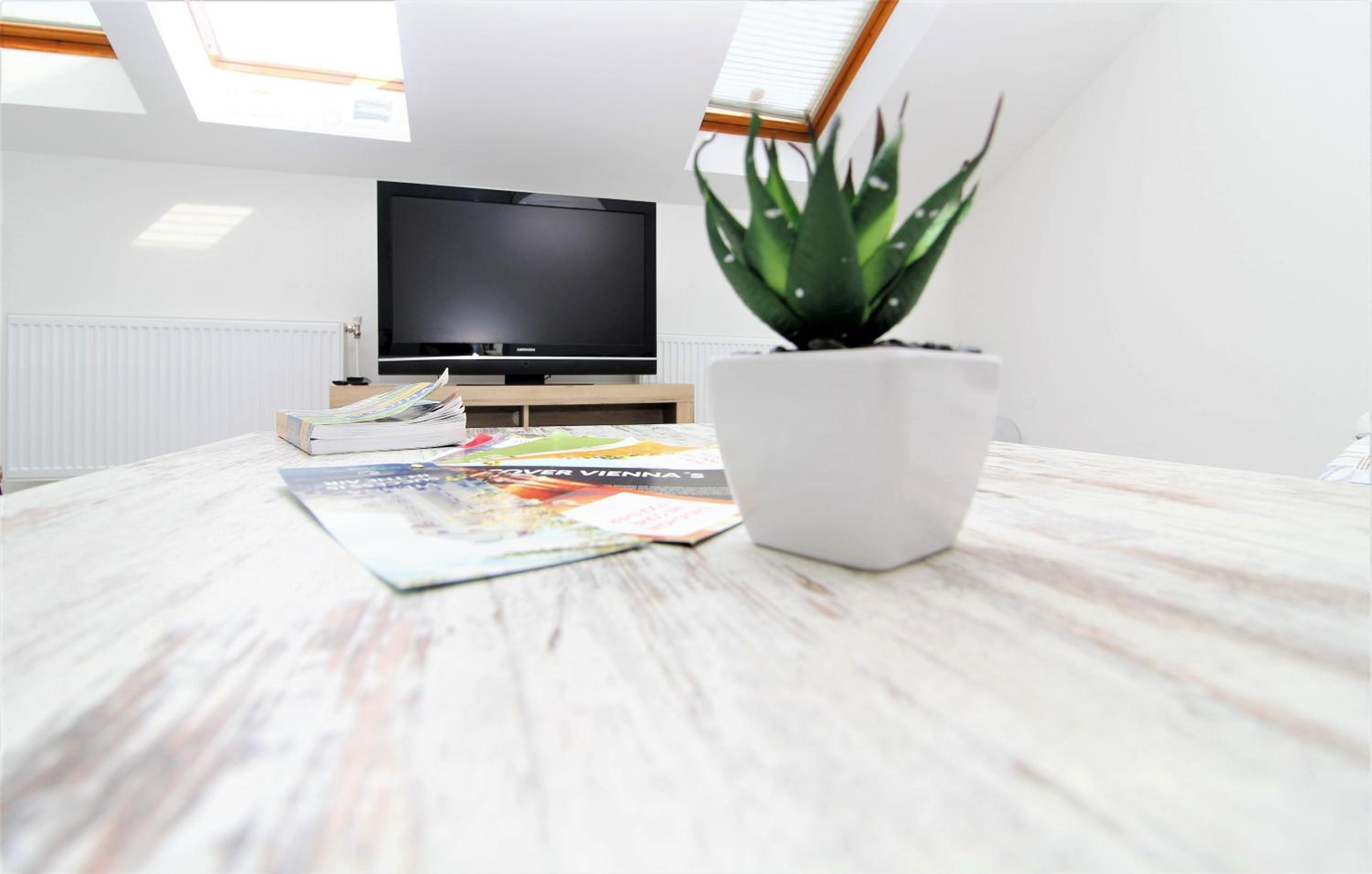 Light-Filled 4-Bedroom Attic Flat with Air Conditioning