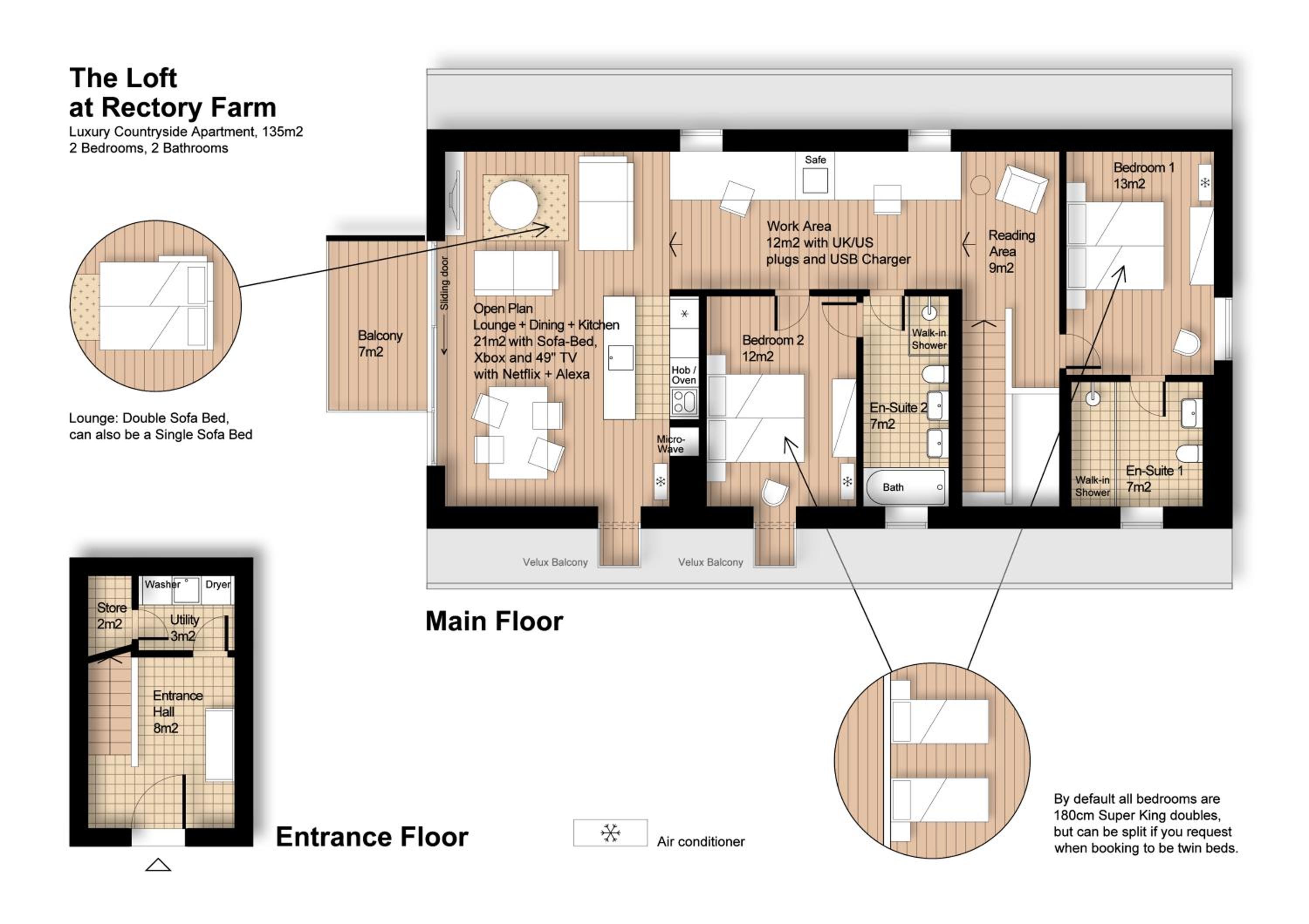 The Loft : Luxury Countryside Retreat for Family & Friends view 2