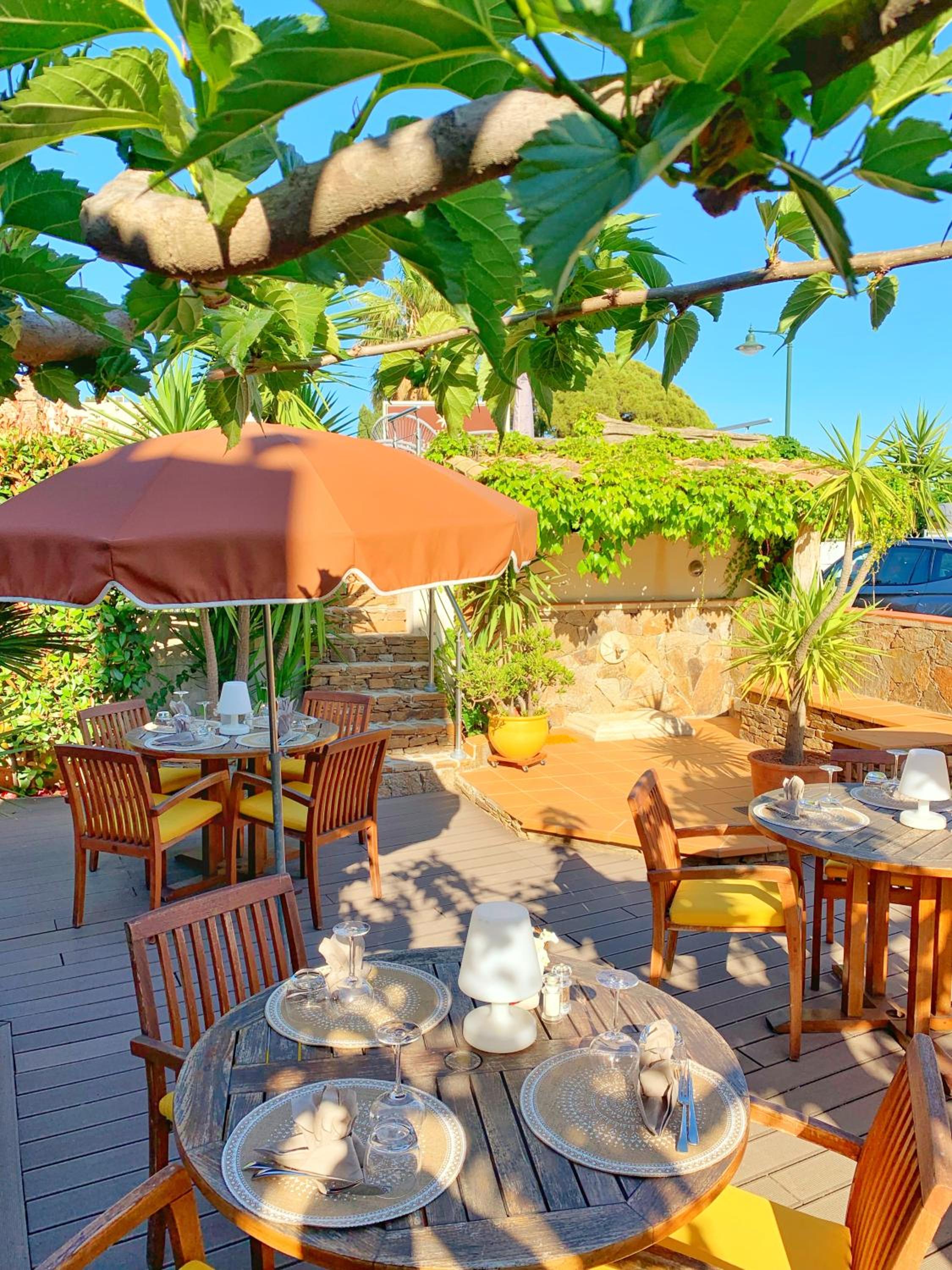 outdoor BBQ area