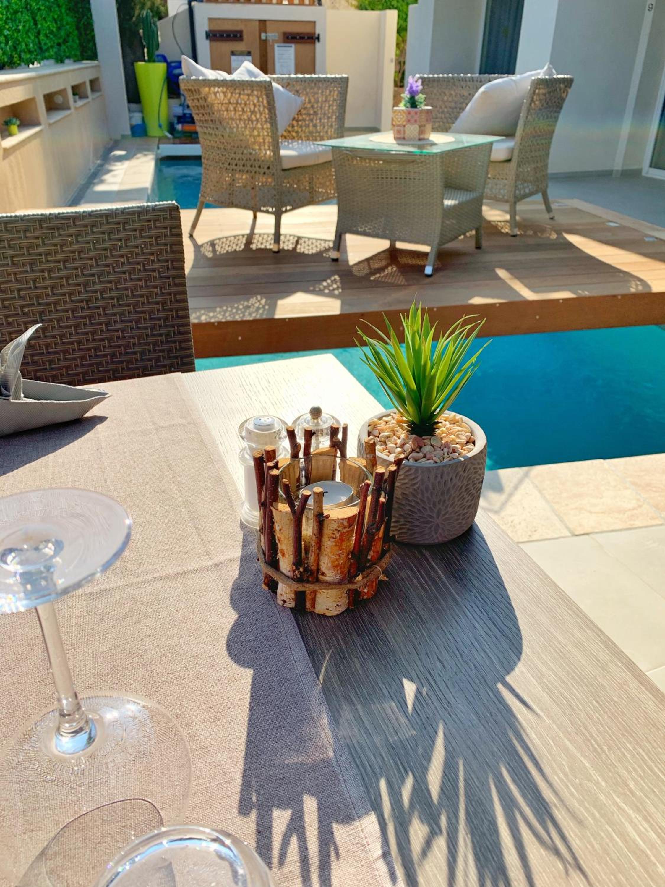 outdoor BBQ area