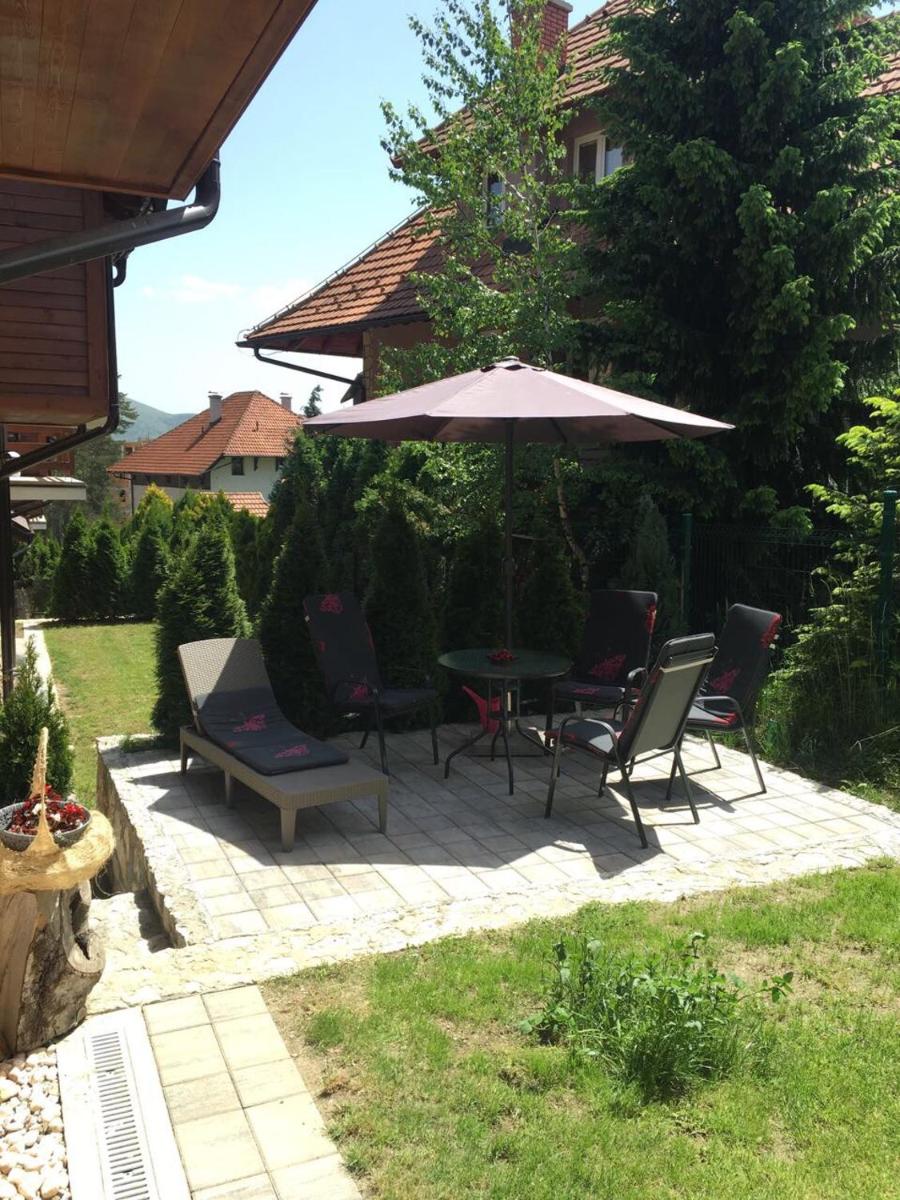 outdoor BBQ area