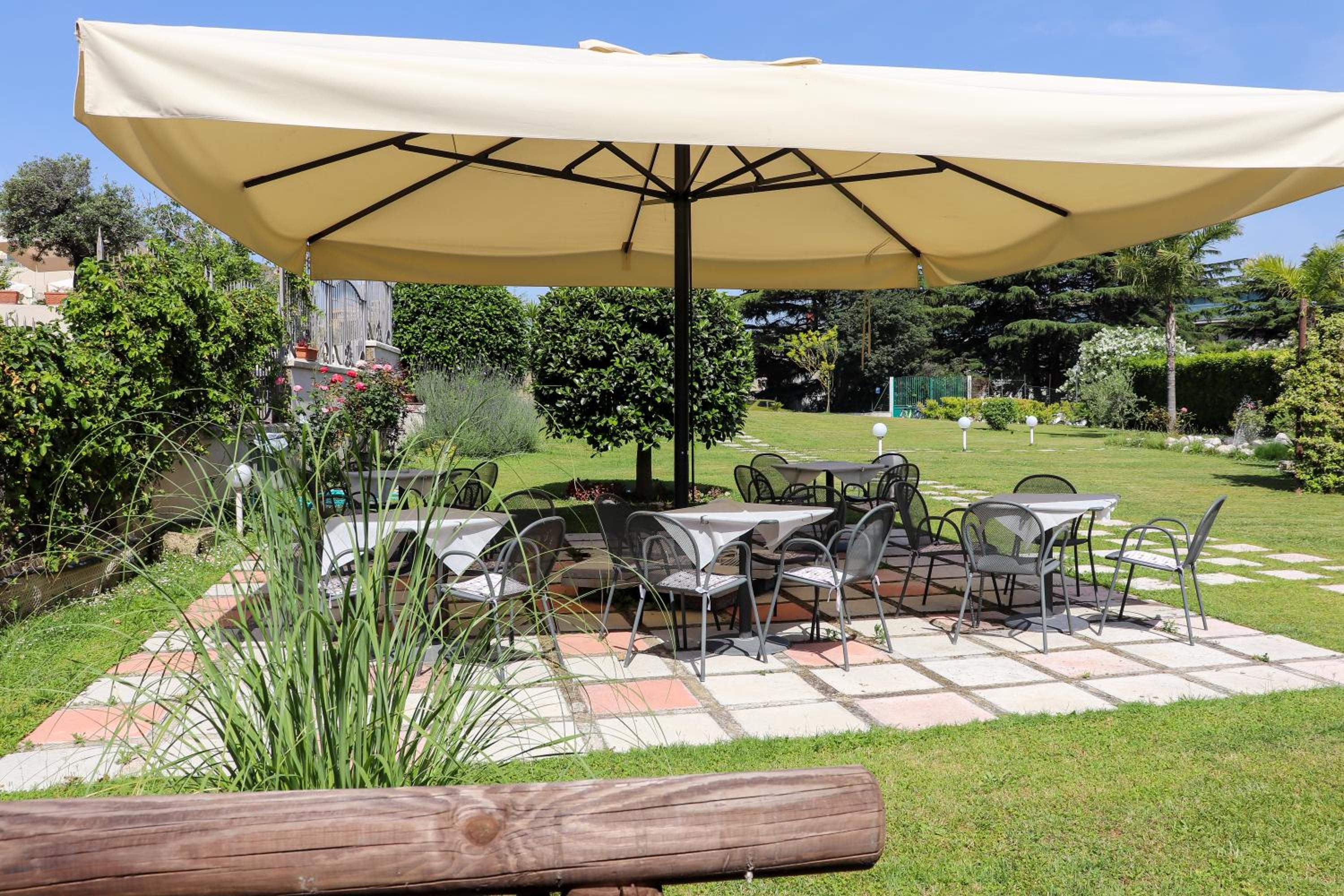 outdoor BBQ area