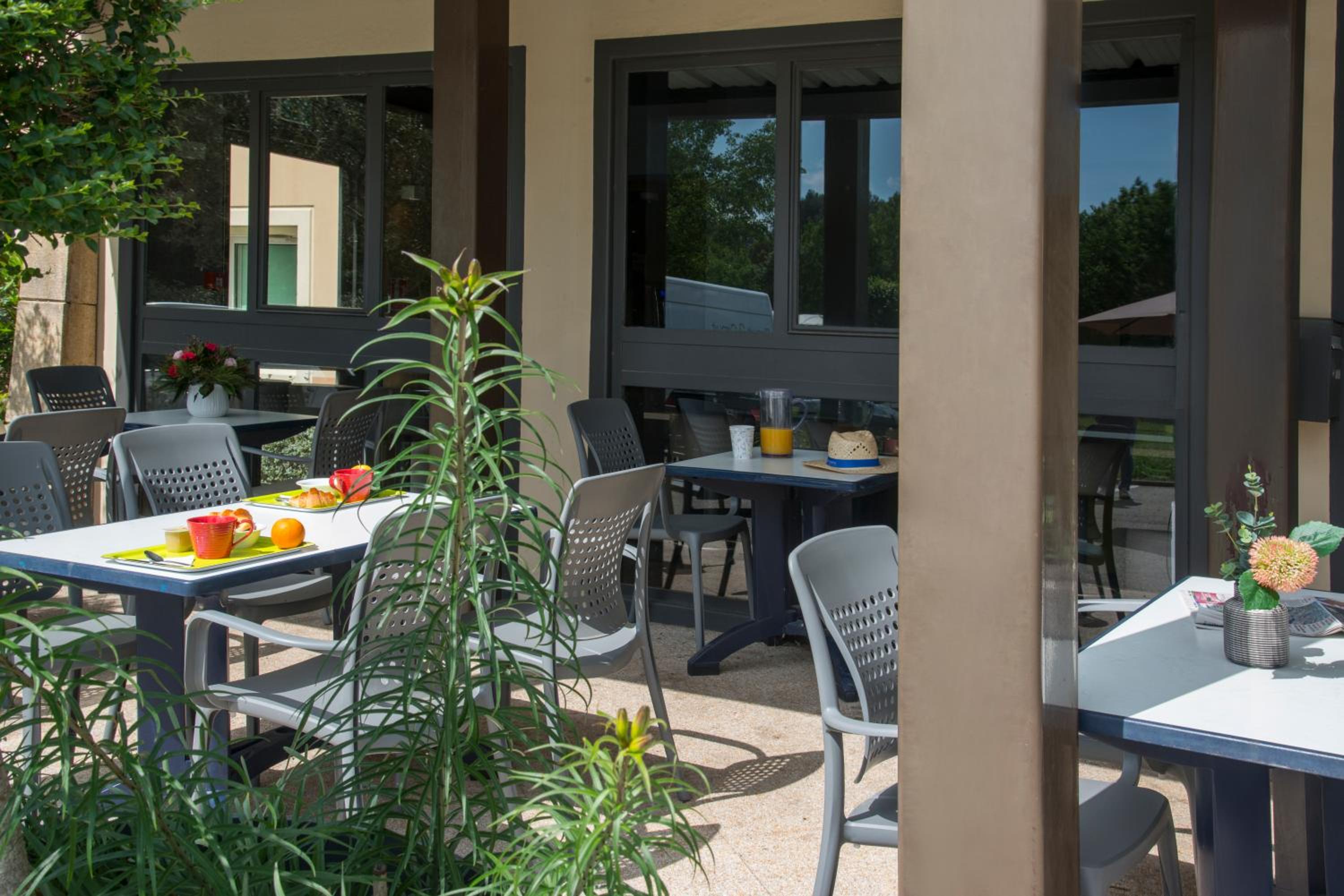 outdoor BBQ area