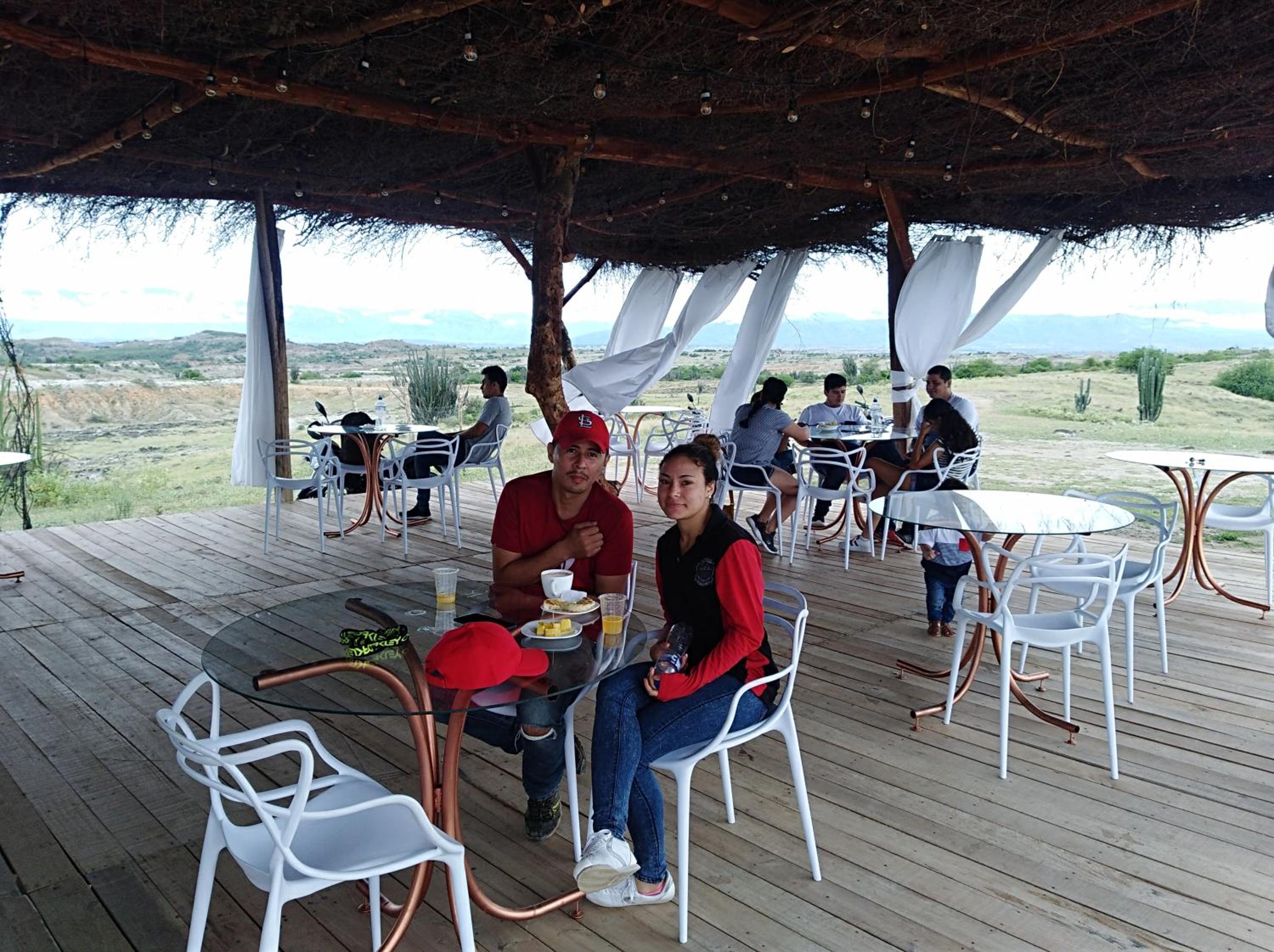 outdoor BBQ area