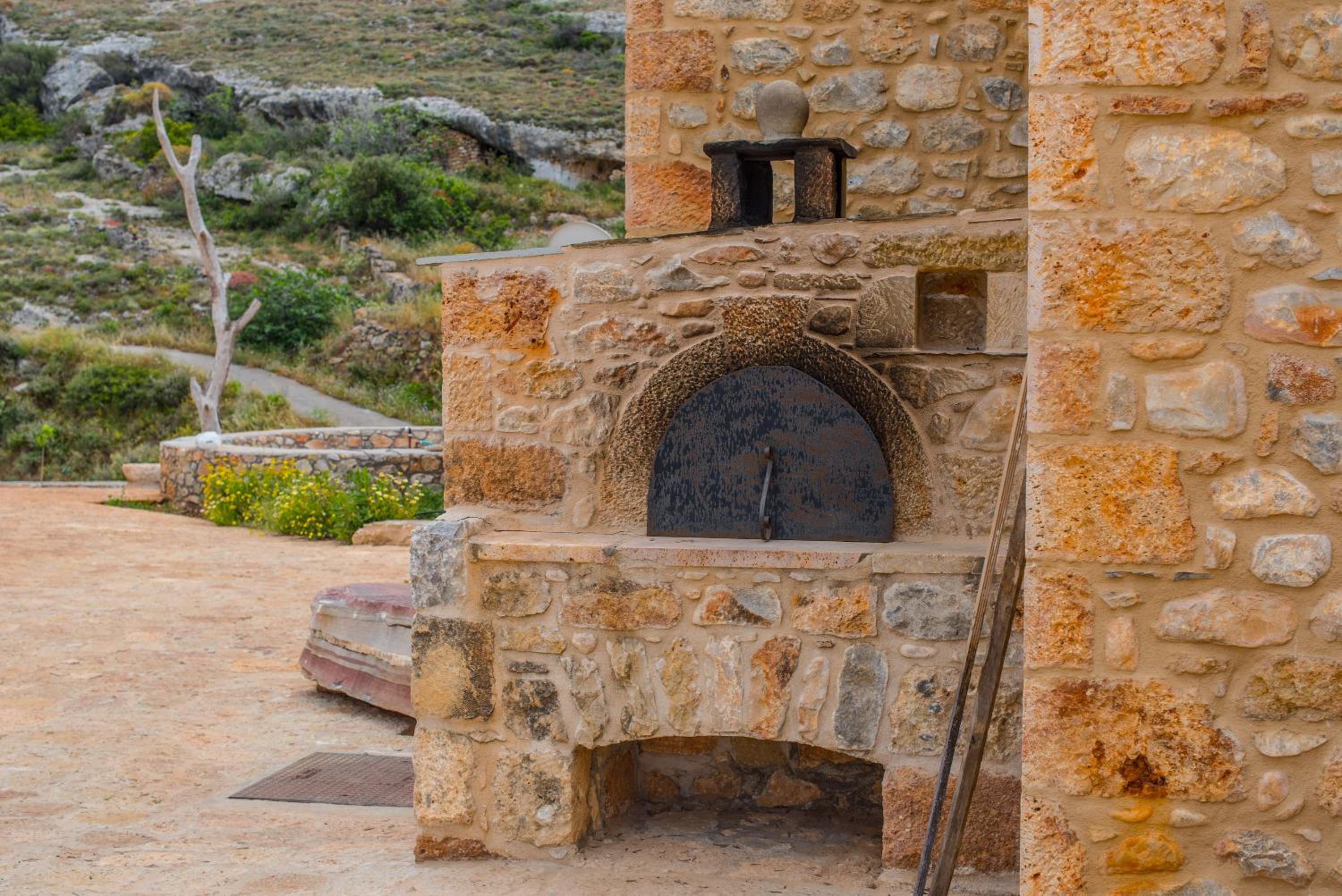 outdoor BBQ area