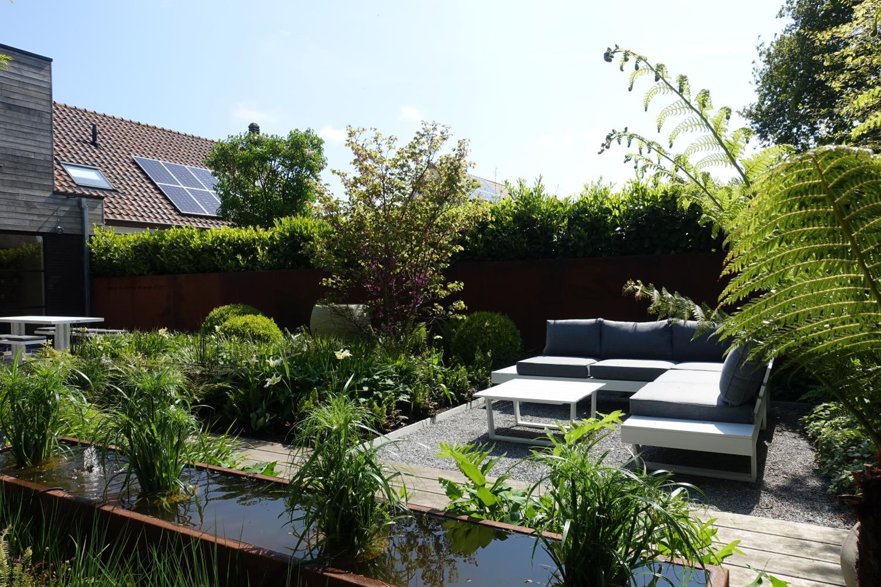 Bed and garden