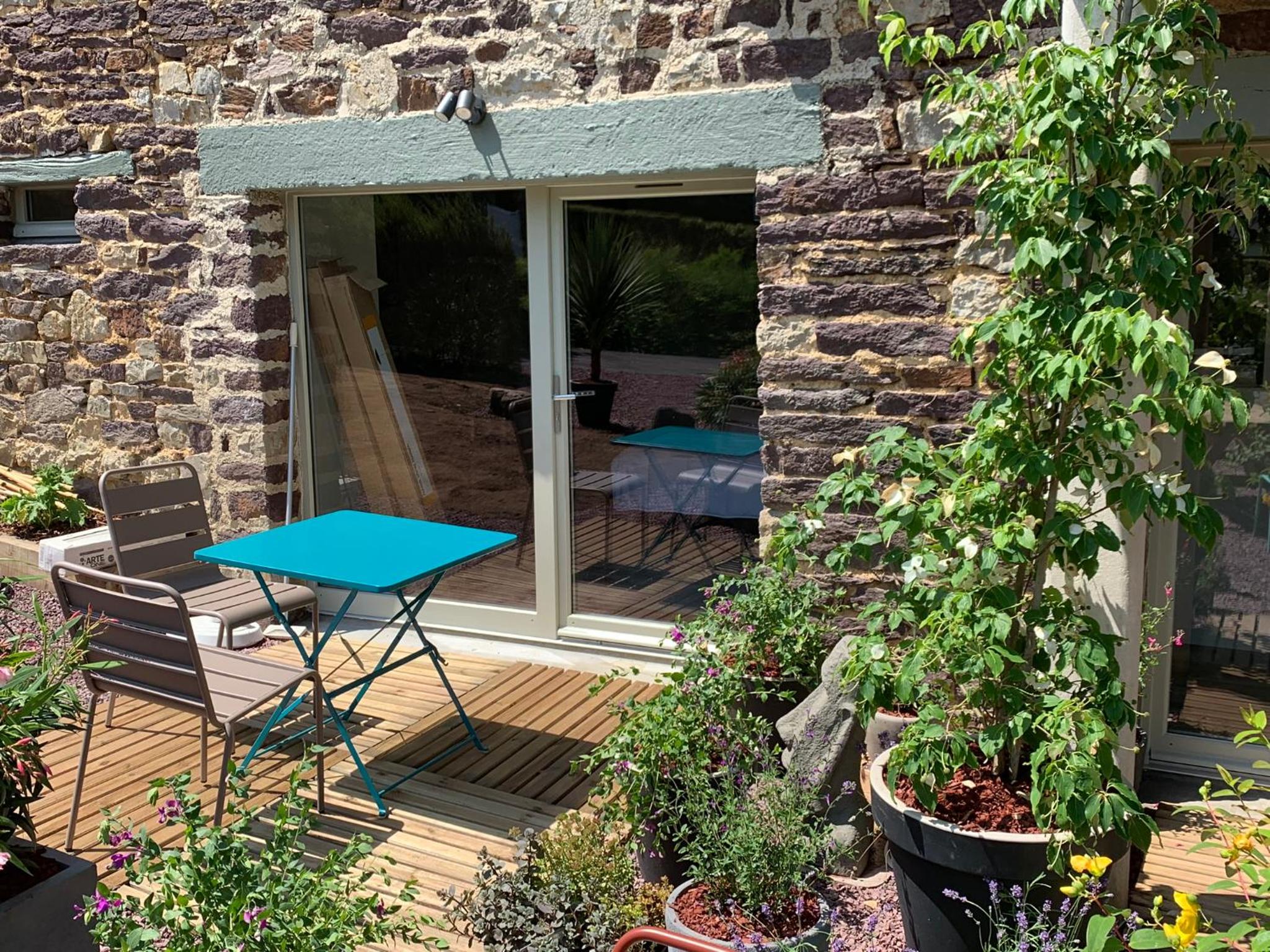 outdoor BBQ area