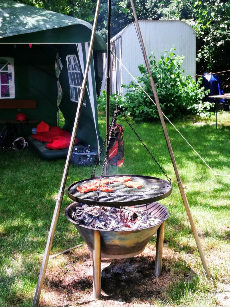 outdoor BBQ area