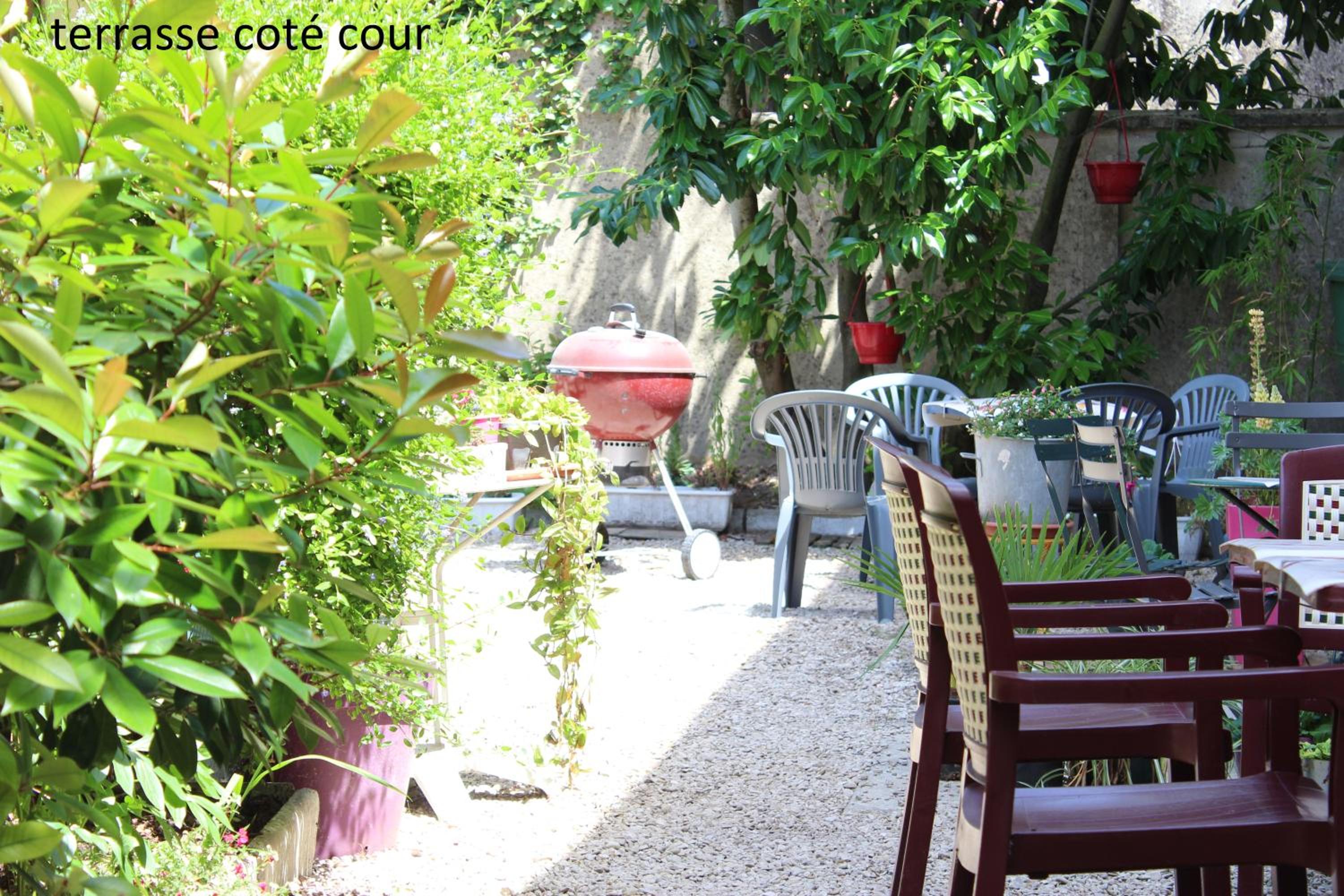 outdoor BBQ area