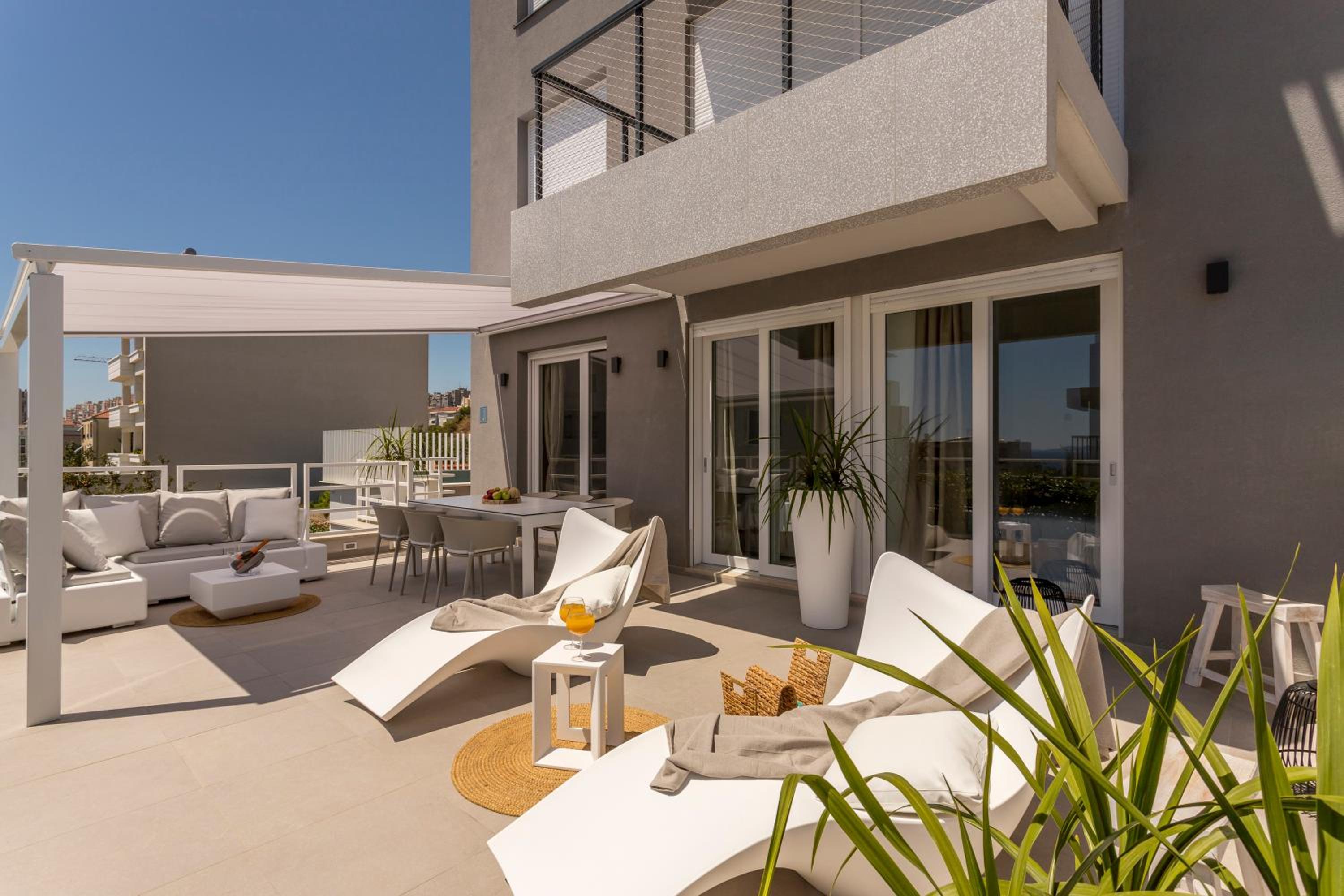 The Pleasurist only yours heated pool and terrace view 3
