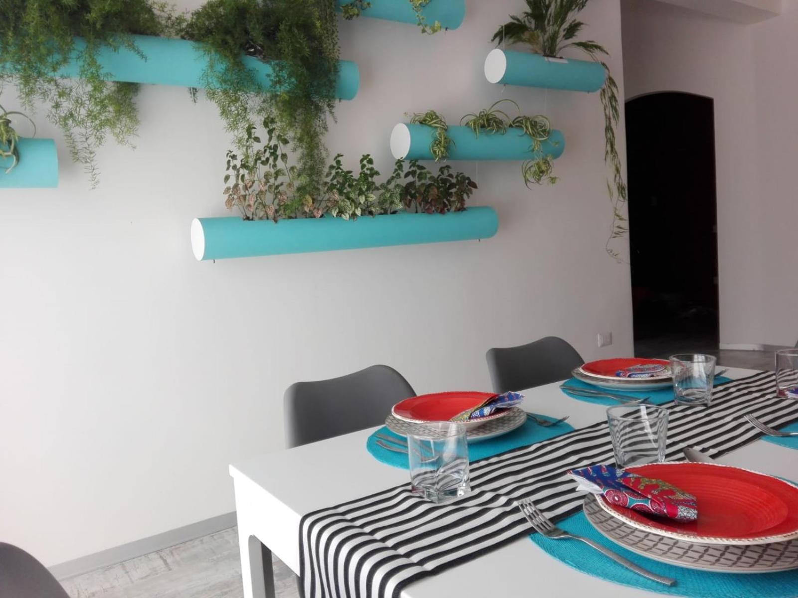 Blue Home en Salerno — dining