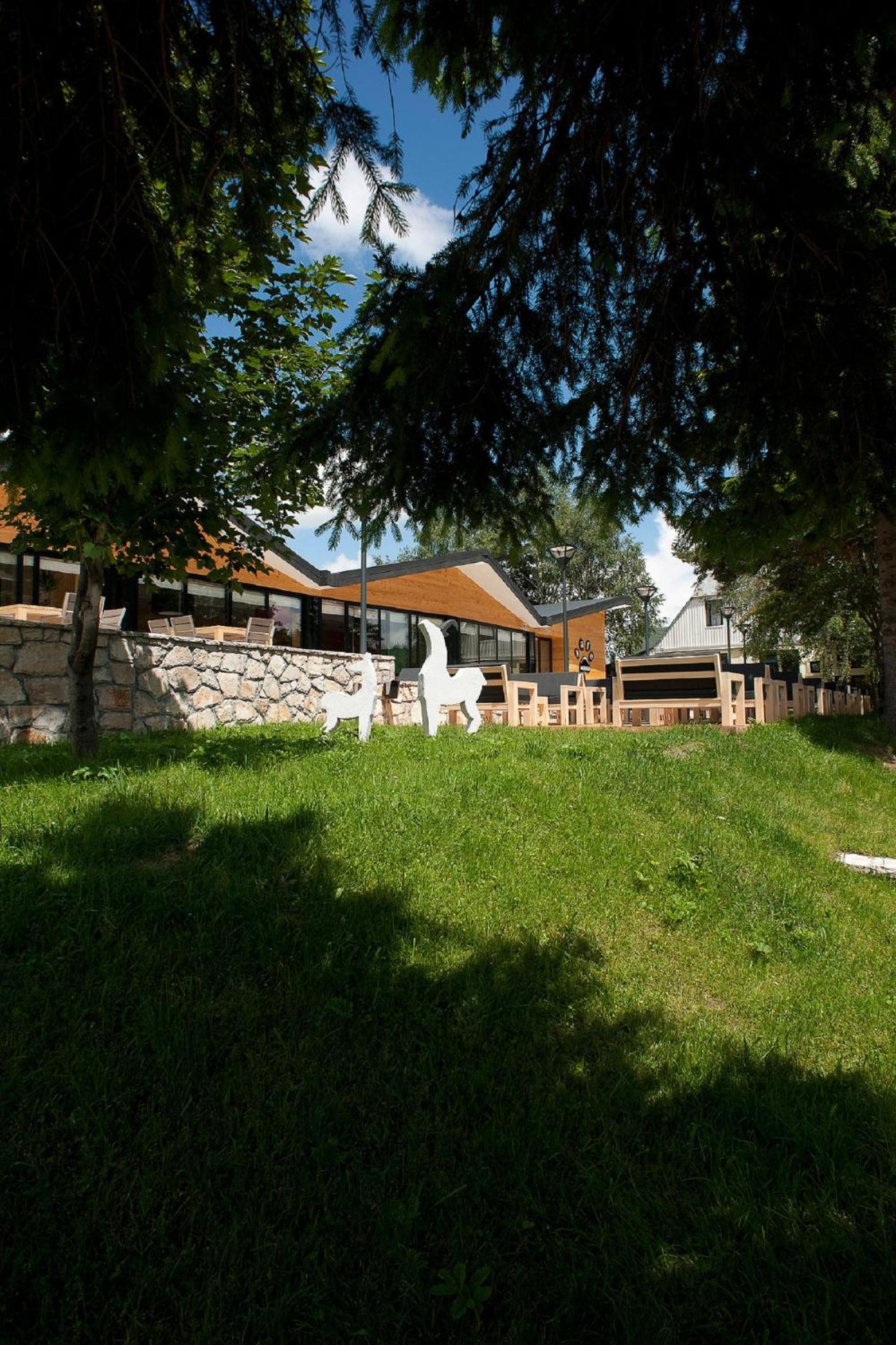outdoor BBQ area