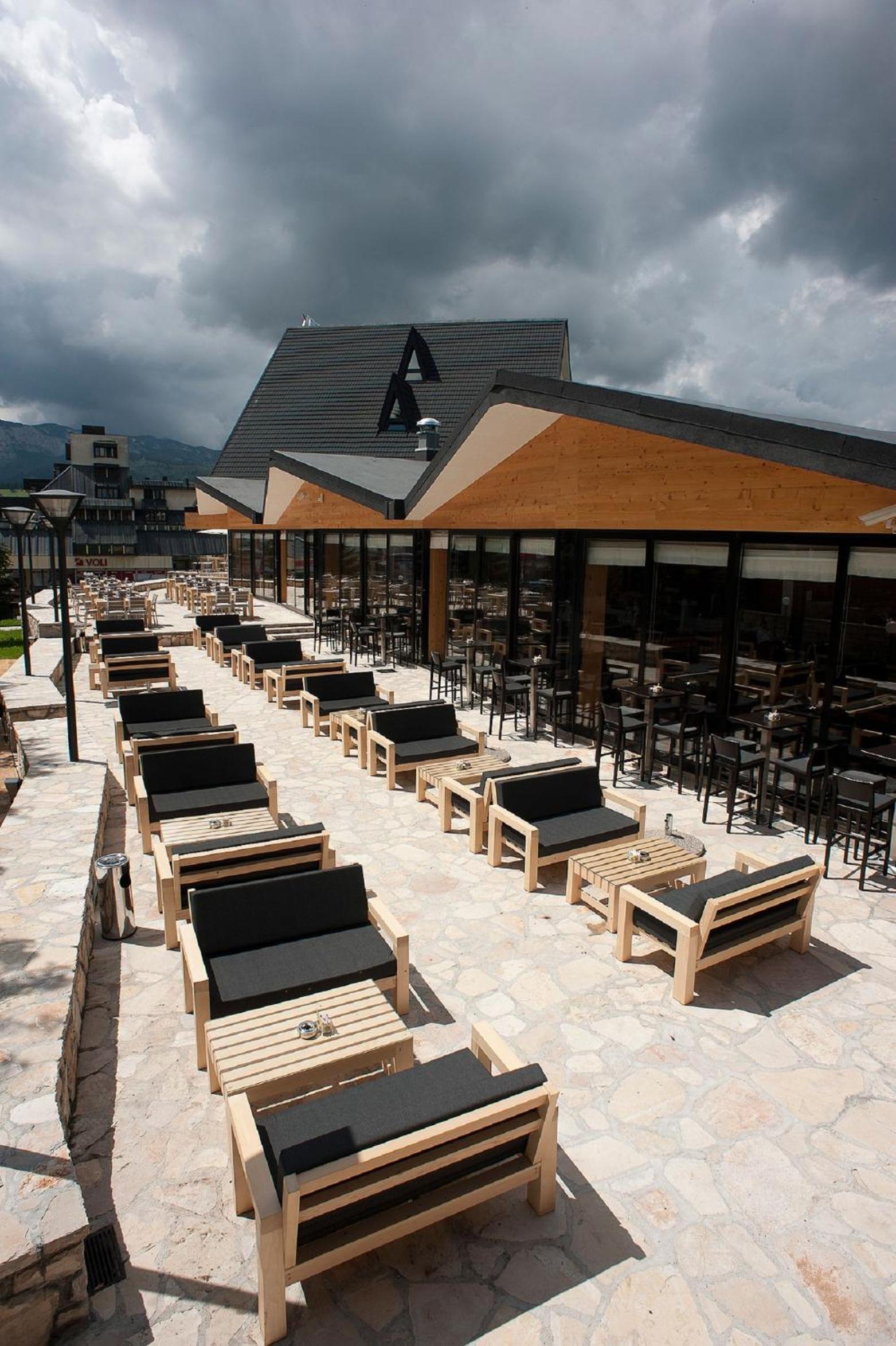 outdoor BBQ area