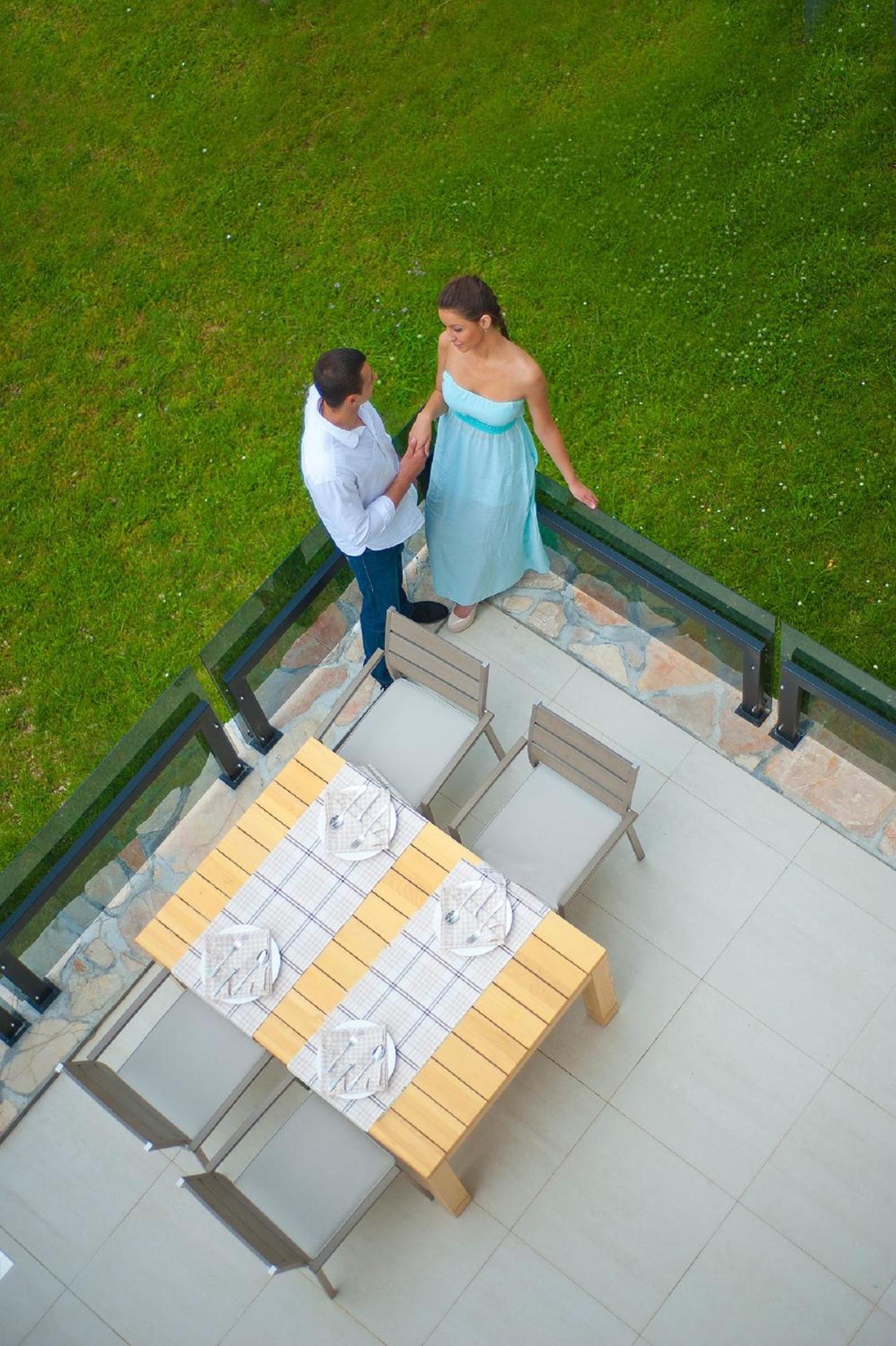 outdoor BBQ area