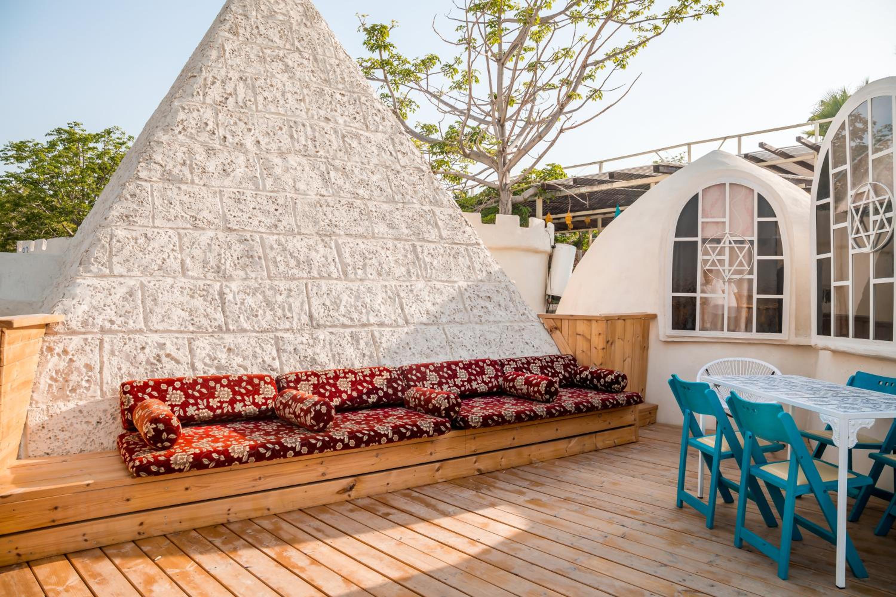 outdoor BBQ area