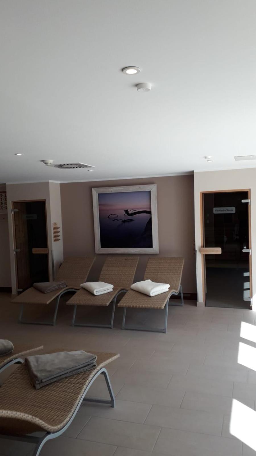 3 Zimmer Ferienwohnung Haus Meeresblick mit Meerblick A005 mit Südterrasse und Strandkorb