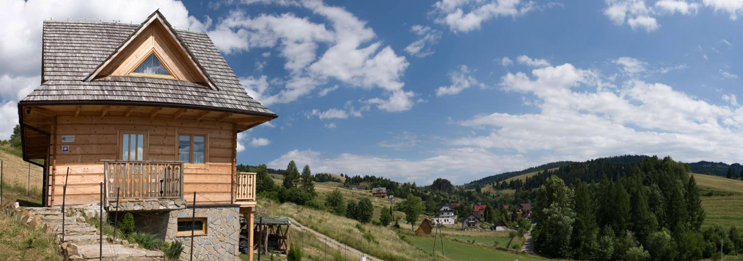 Komfortowe domy Osada Jaworki śniadania sauna grill basen view 3