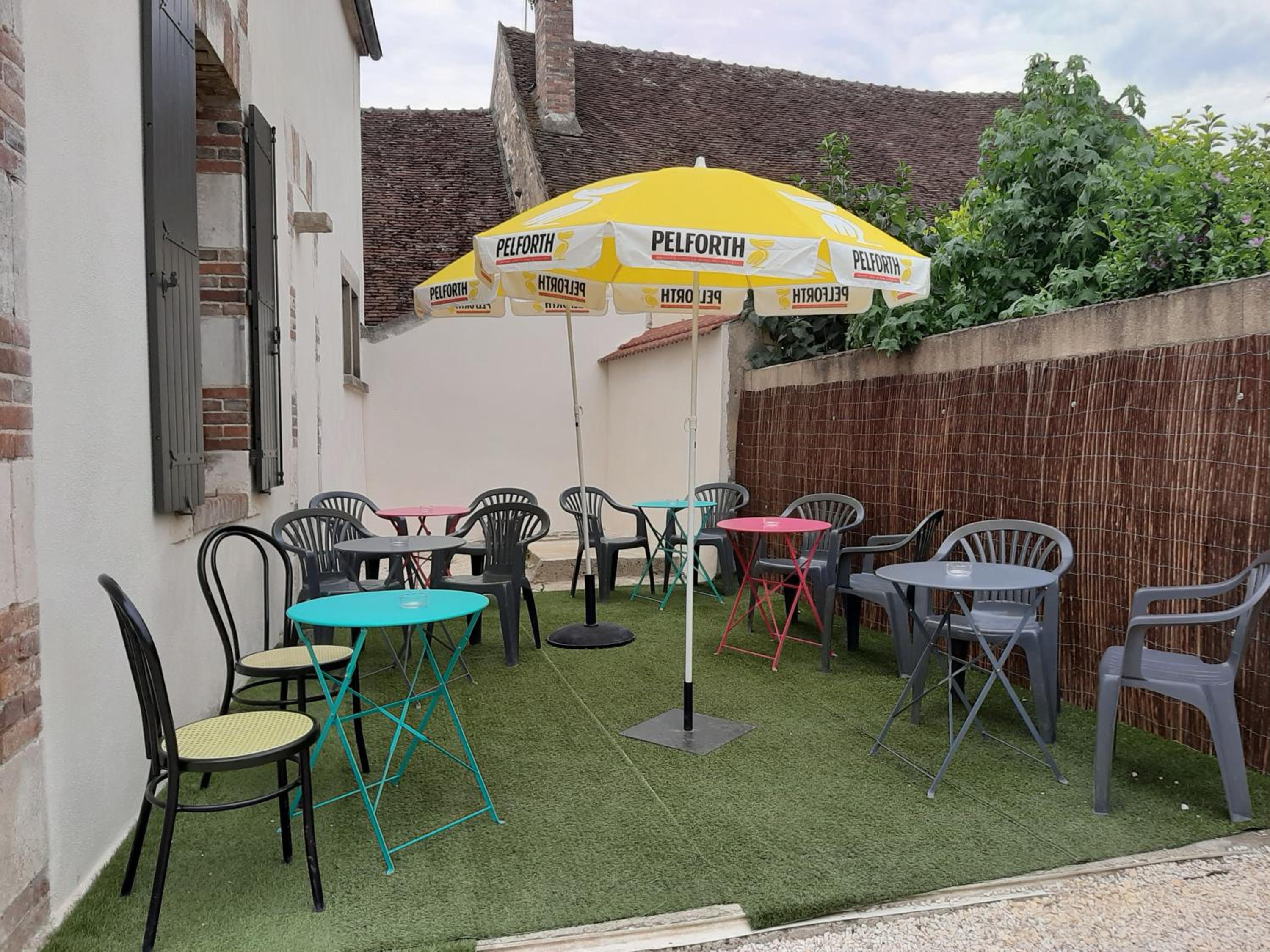 outdoor BBQ area