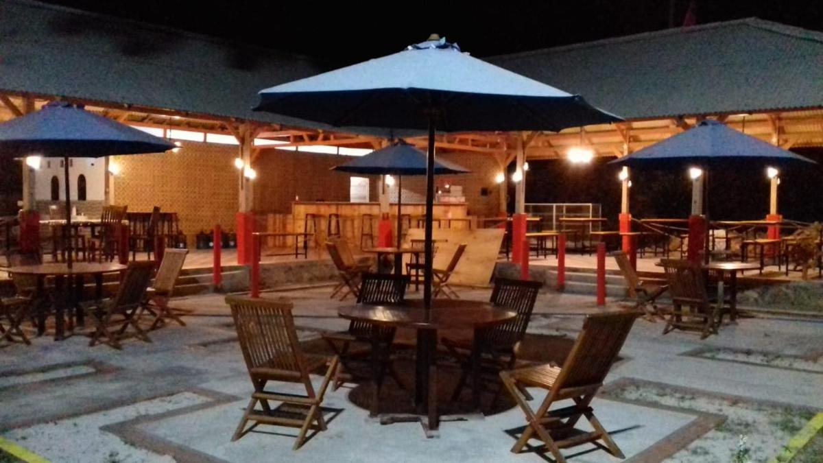 outdoor BBQ area