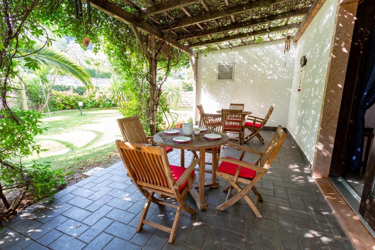 outdoor BBQ area