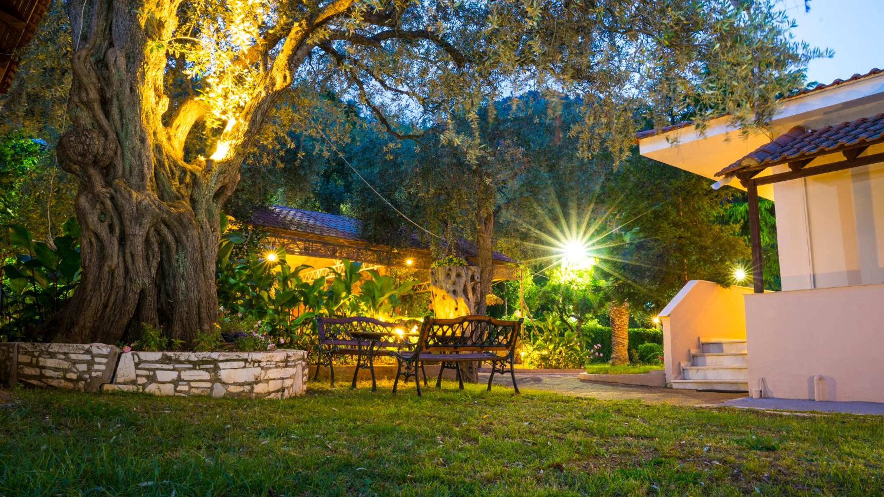 outdoor BBQ area