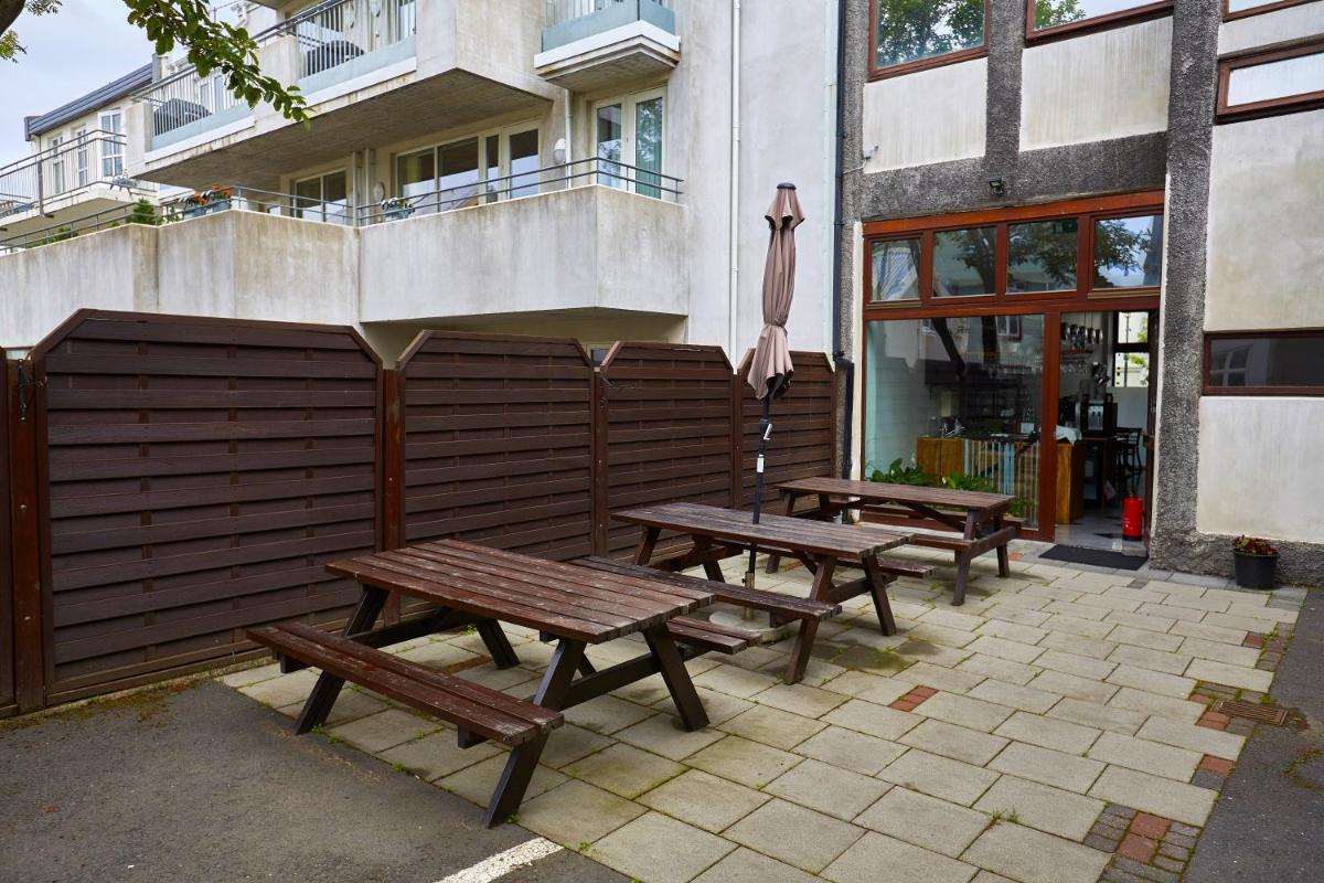 outdoor BBQ area