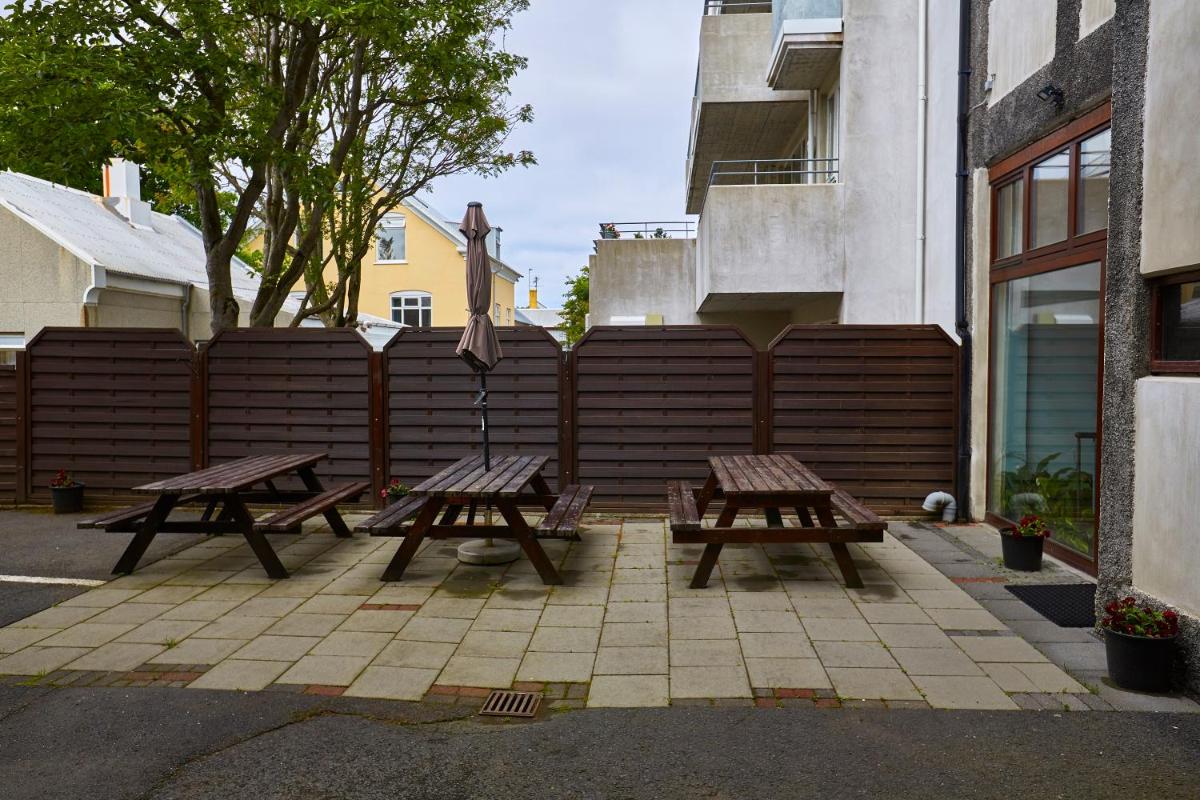 outdoor BBQ area