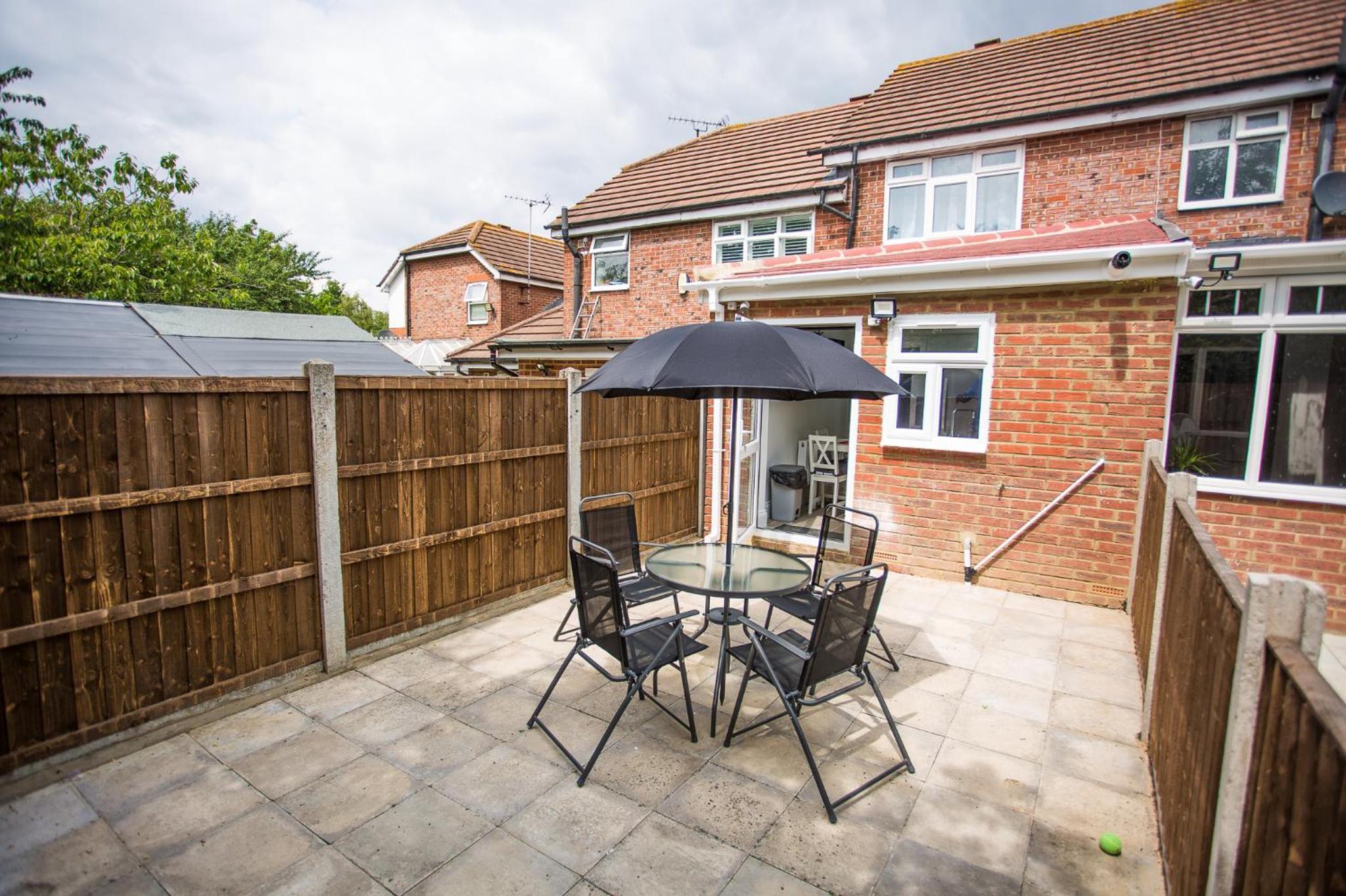 outdoor bbq area