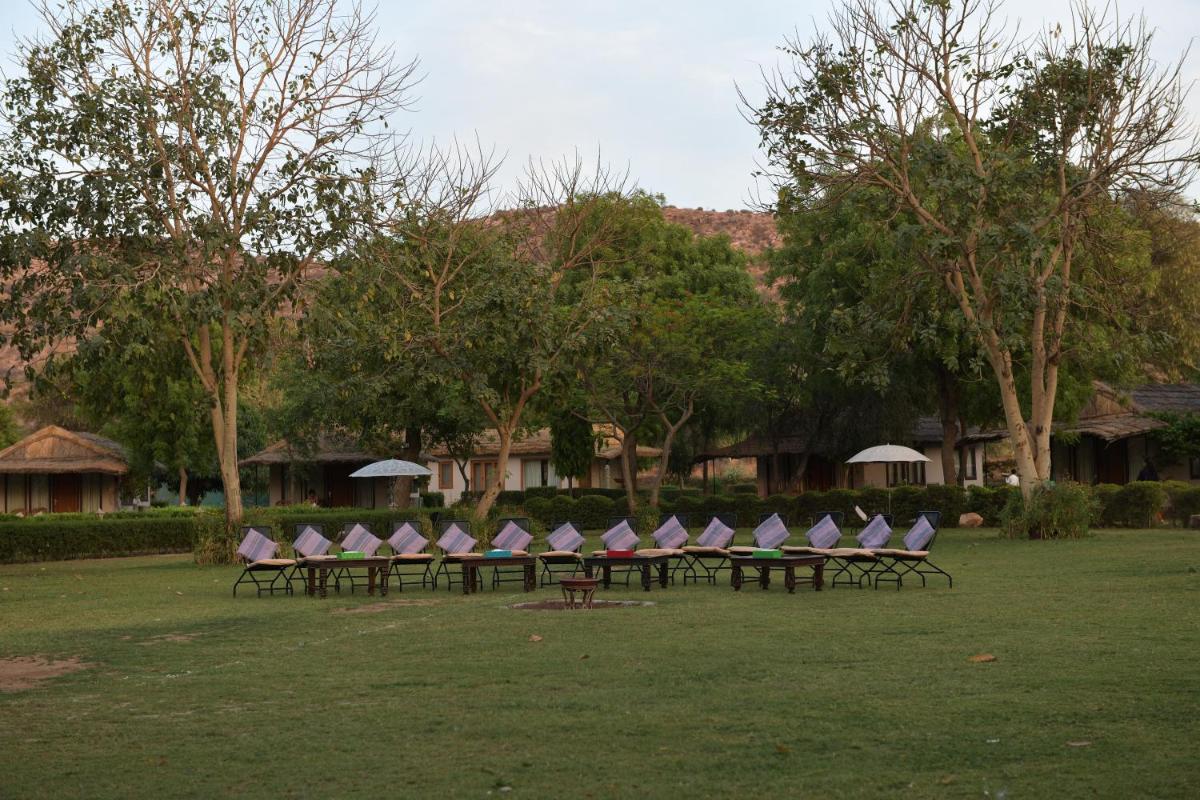 outdoor BBQ area