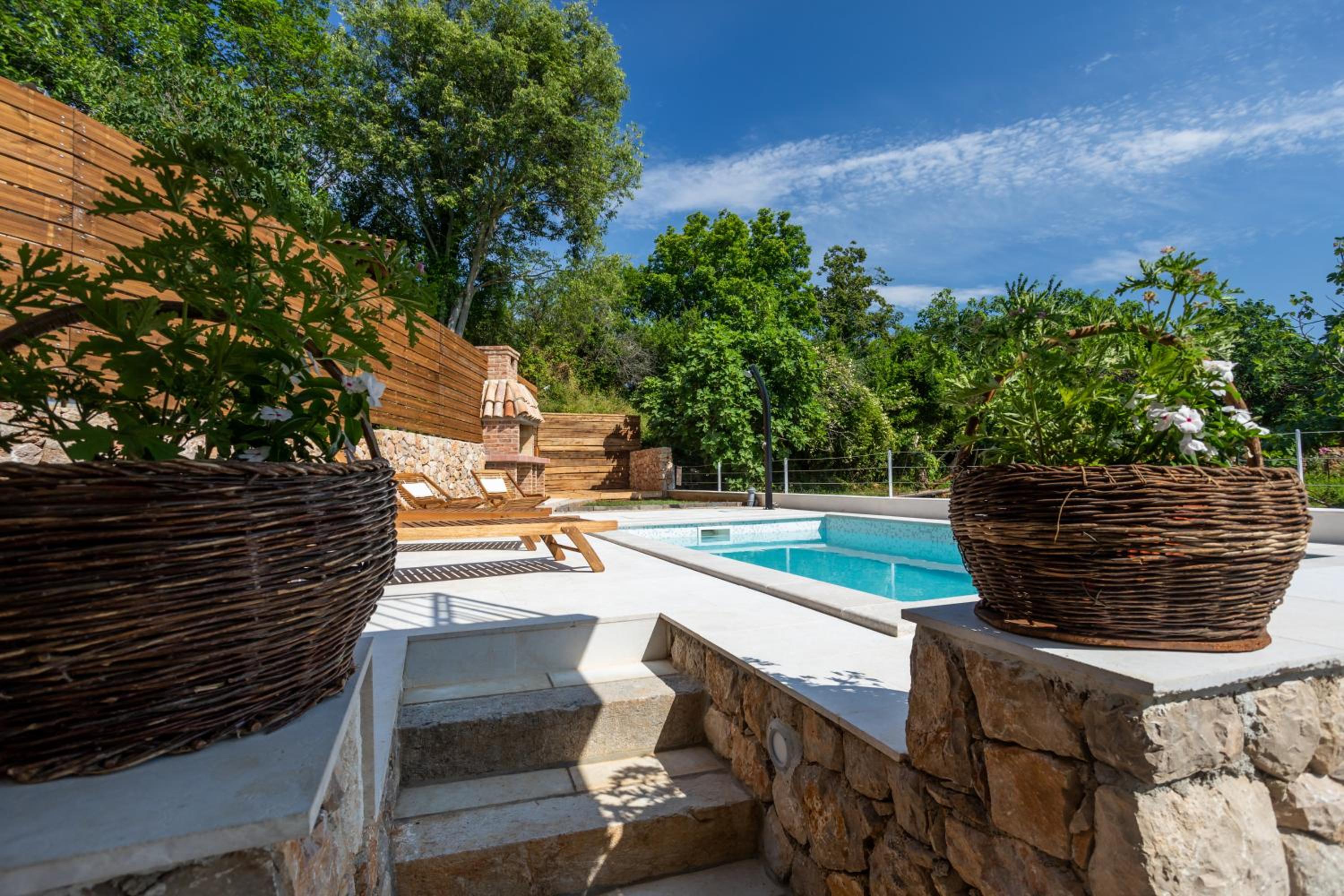 Stone Villa Katarina with pool view 3