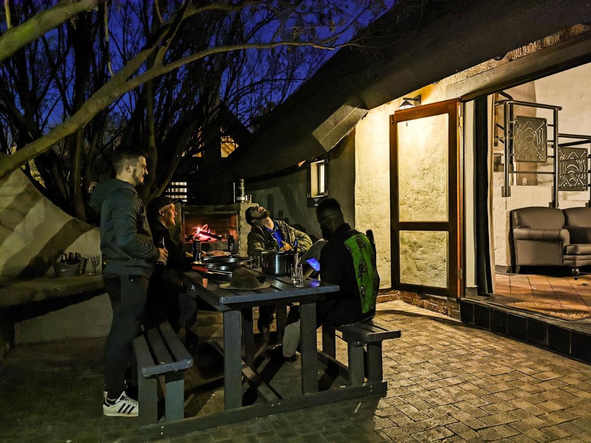 outdoor BBQ area