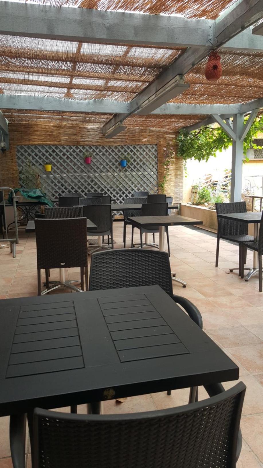 outdoor BBQ area