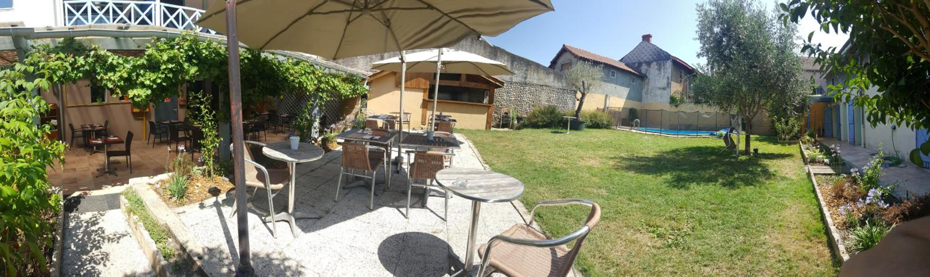 outdoor BBQ area