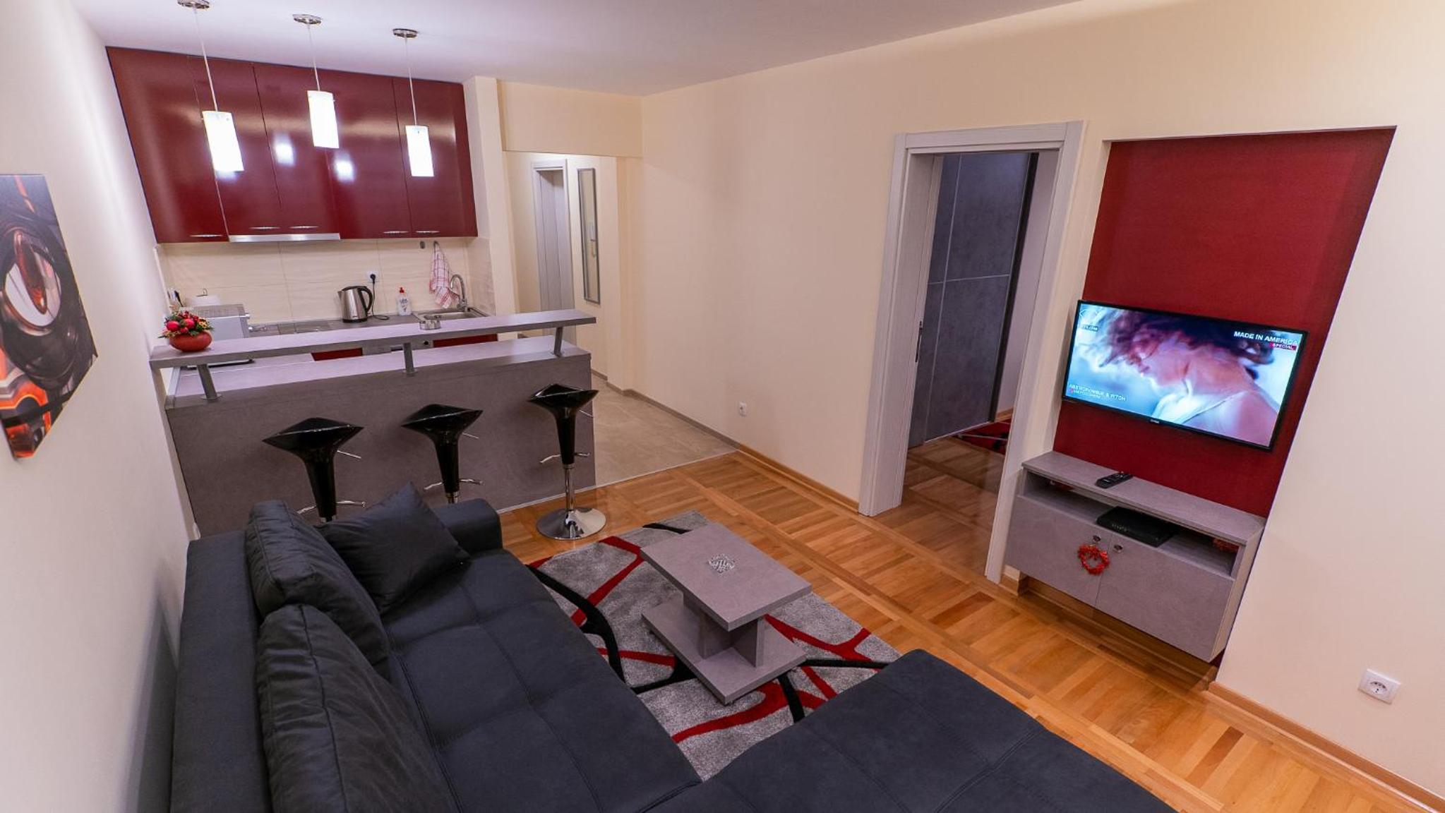 Burgundy Apartment view 2