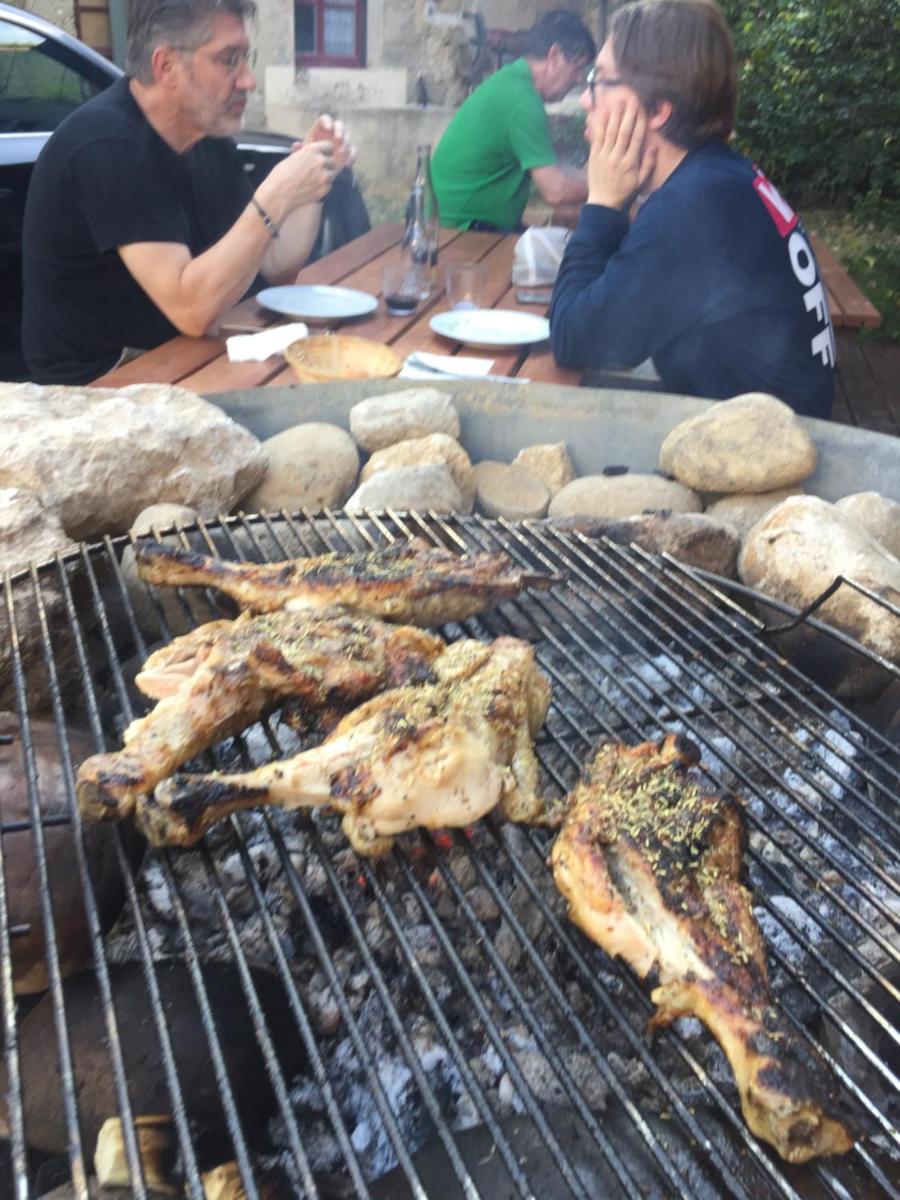 outdoor BBQ area