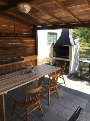 outdoor BBQ area